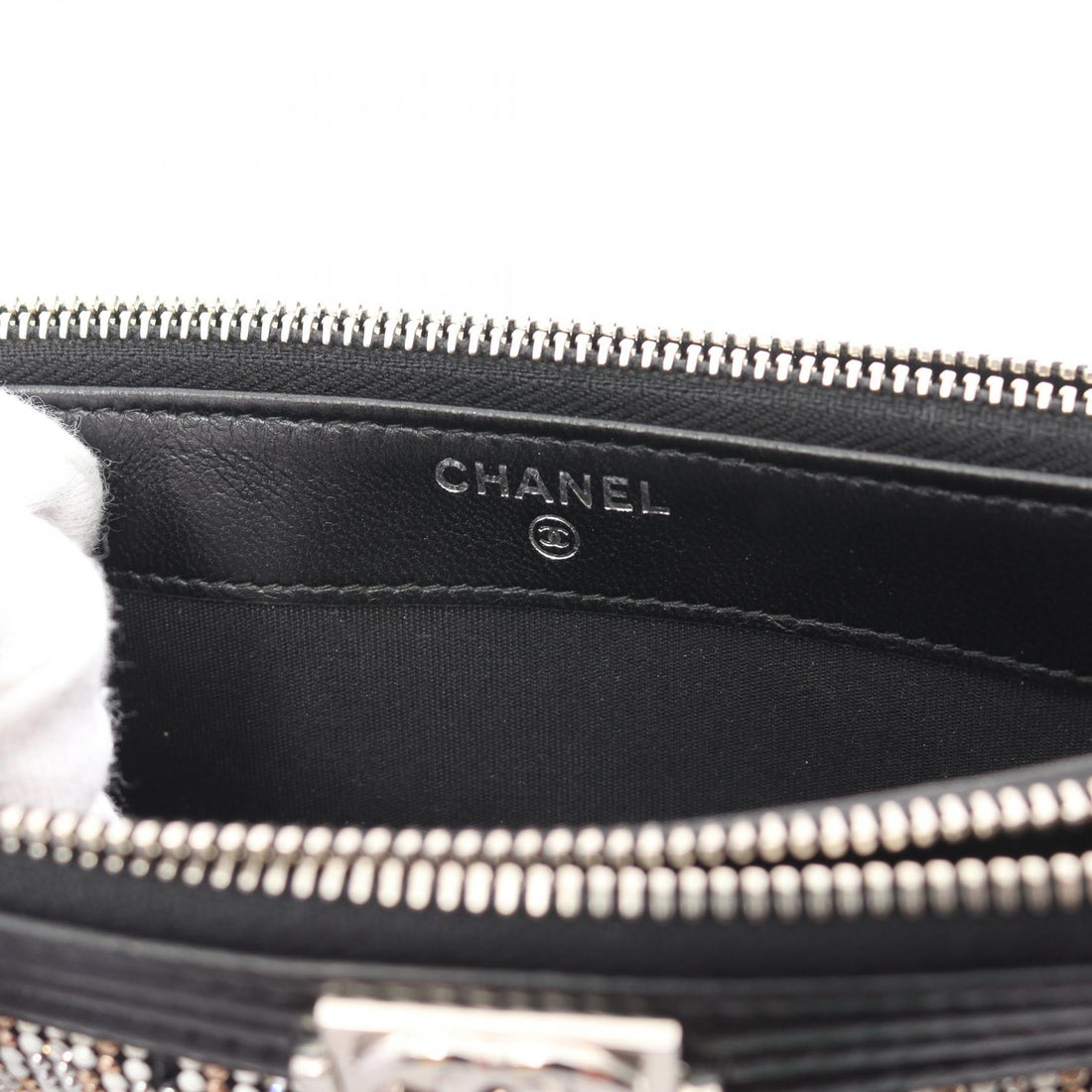 Chanel Boy Lambskin Shoulder Bag Black