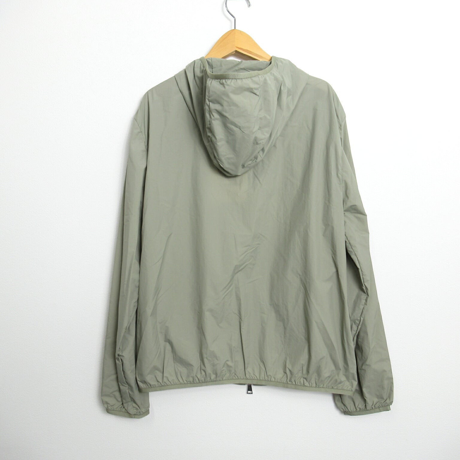 Moncler Nylon Jacket Green Outerwear