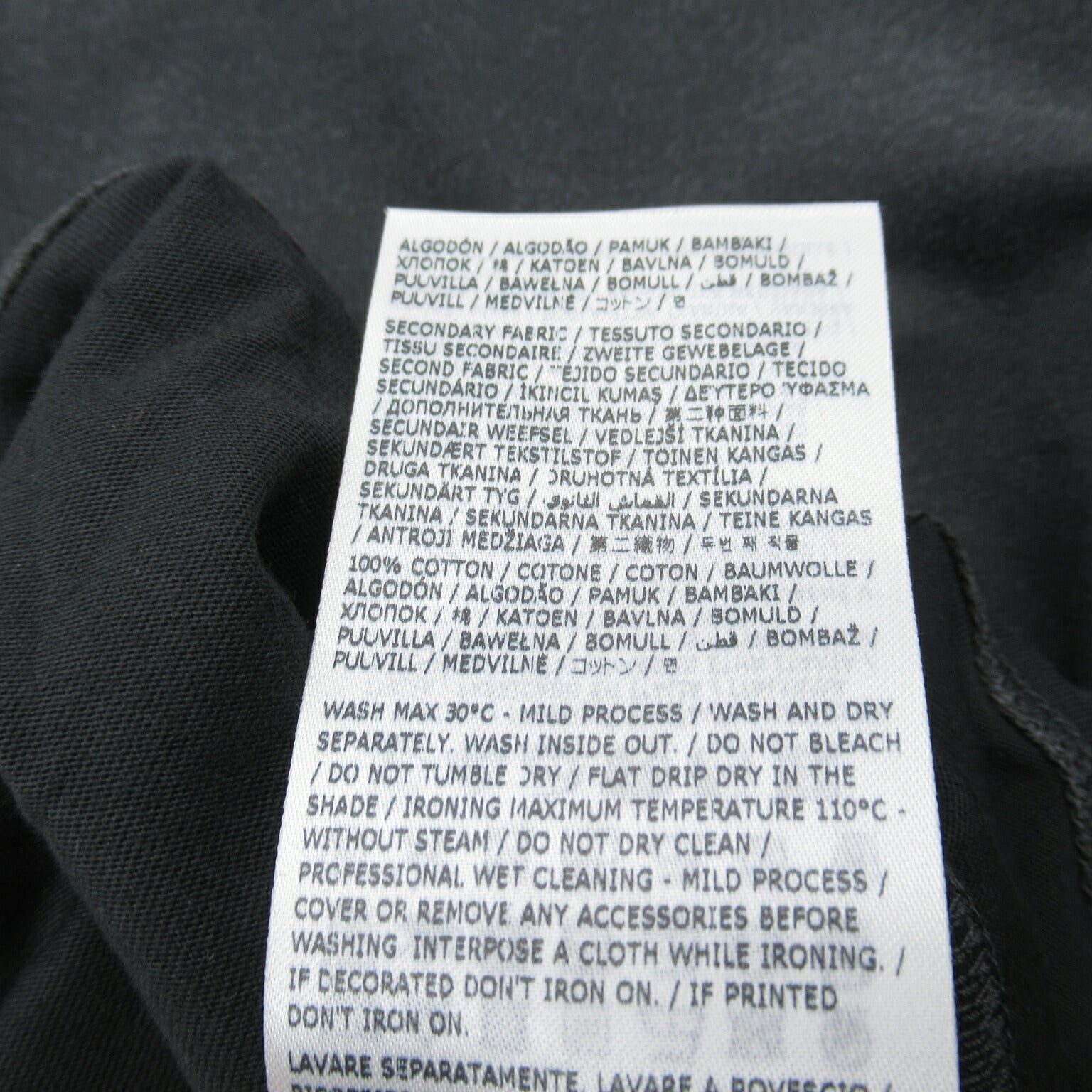 Maison Margiela Cotton T-Shirt Black