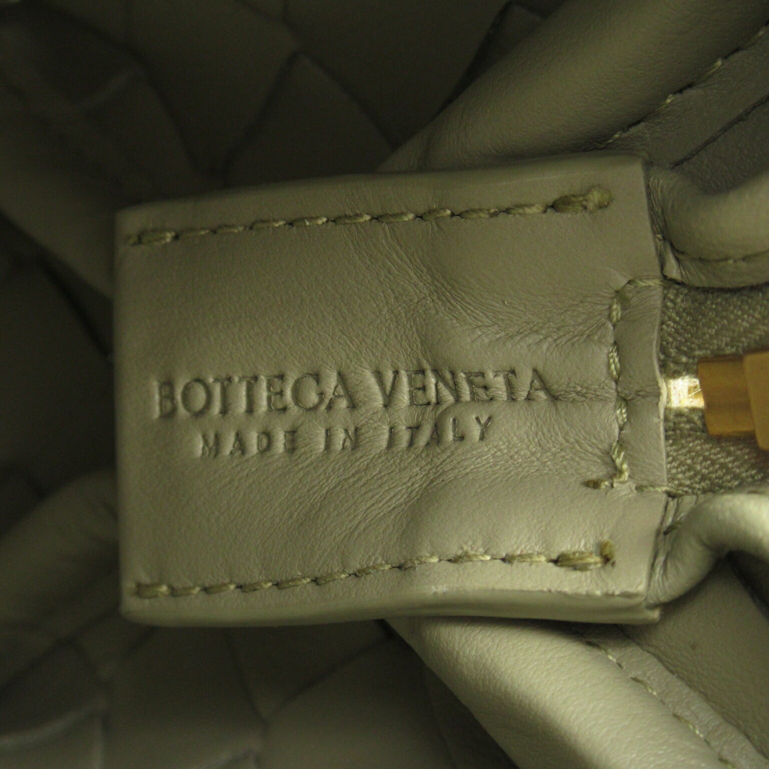 Bottega Veneta Lambskin Shoulder Bag Green