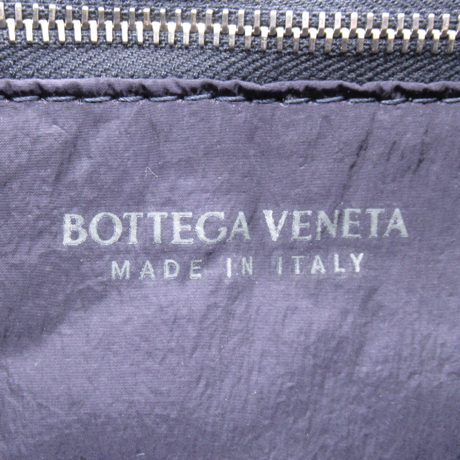 Bottega Veneta Nylon Shoulder Bag Navy