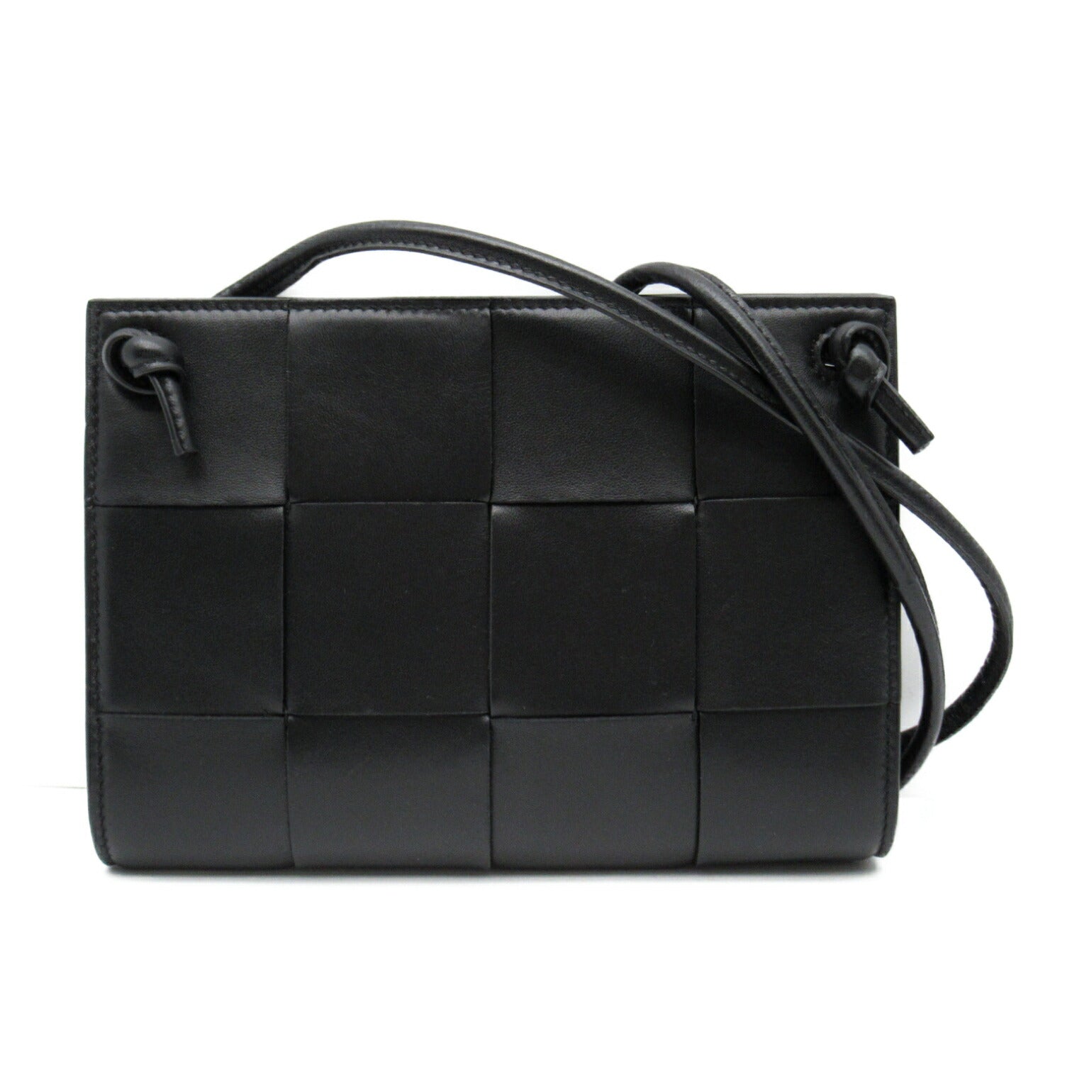 Bottega Veneta Leather Shoulder Bag Black