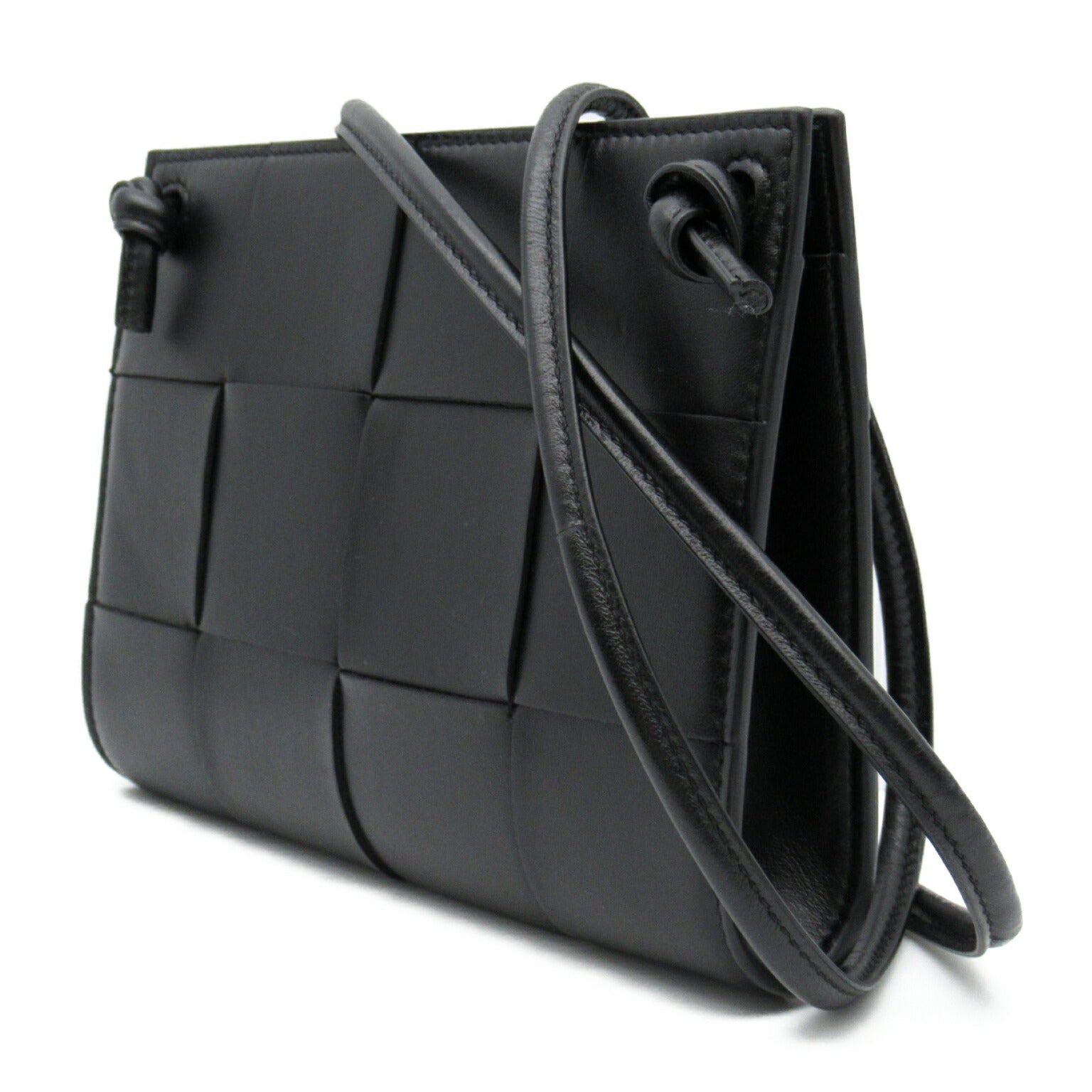 Bottega Veneta Leather Shoulder Bag Black