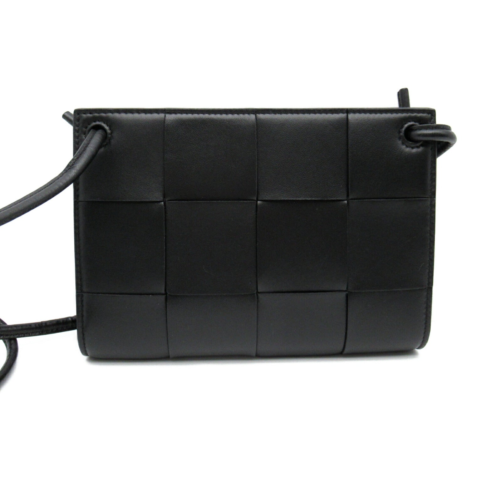 Bottega Veneta Leather Shoulder Bag Black