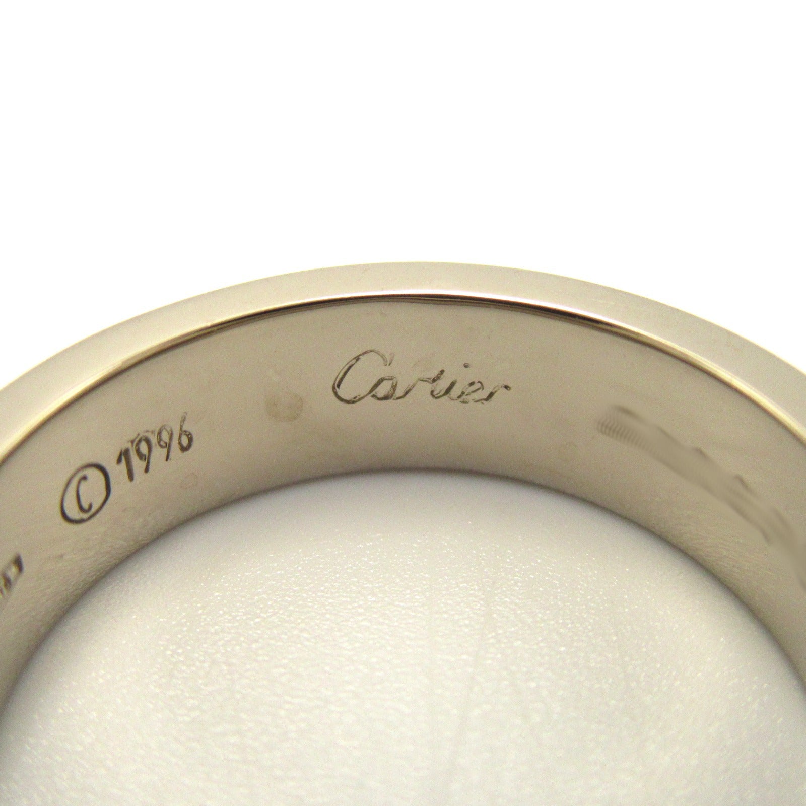 Cartier Love Ring K18WG White Gold B4022600