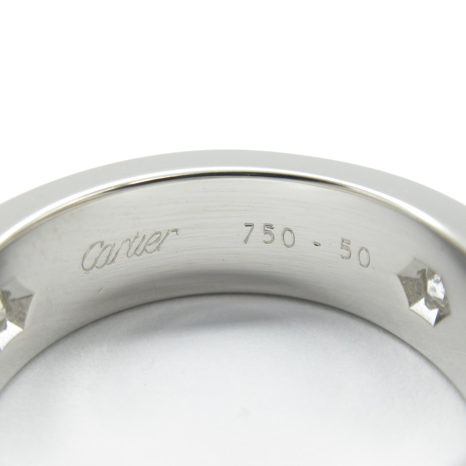 Cartier Love Half Diamond Ring K18WG