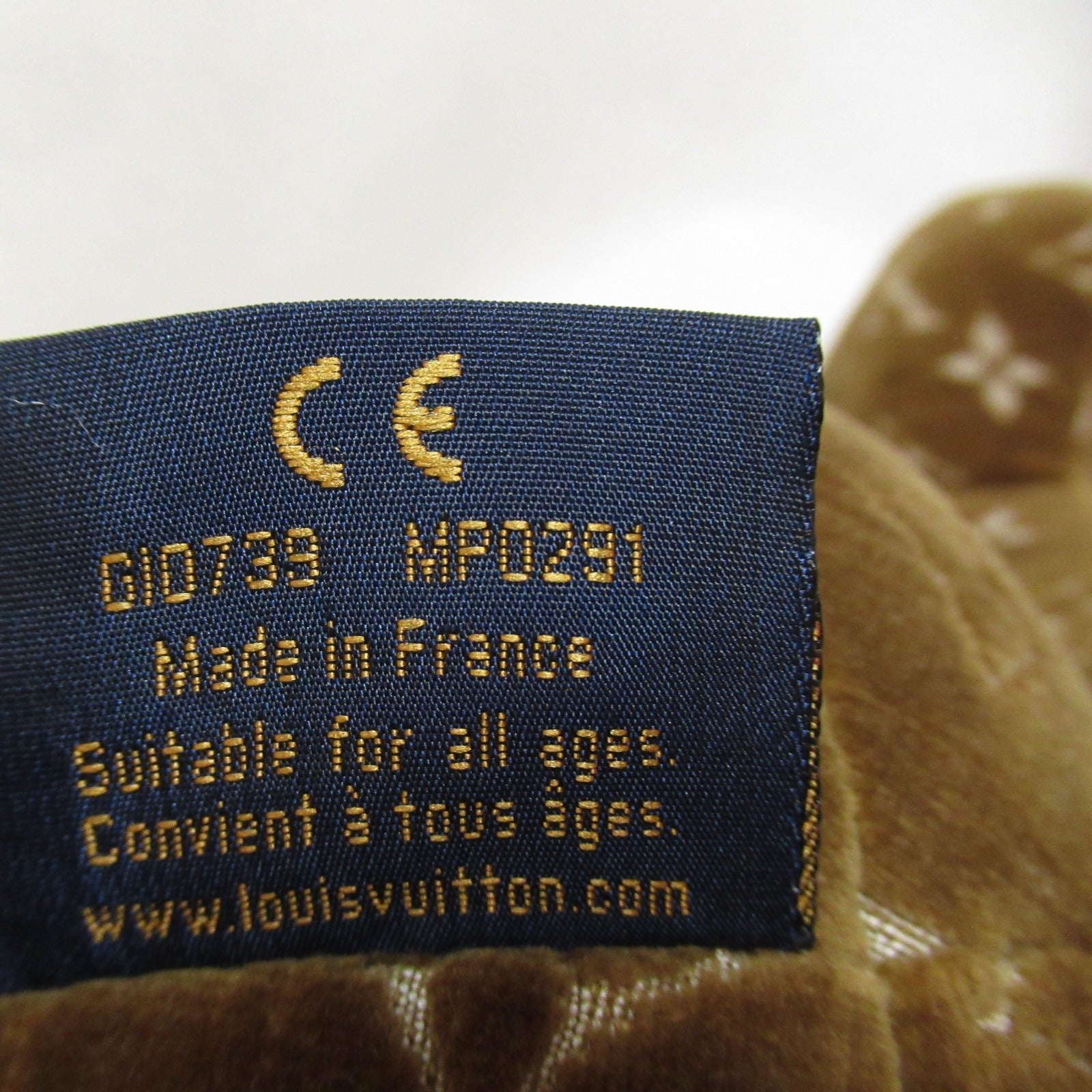 Louis Vuitton Velour Doudou Teddy Bear Plush GI0739