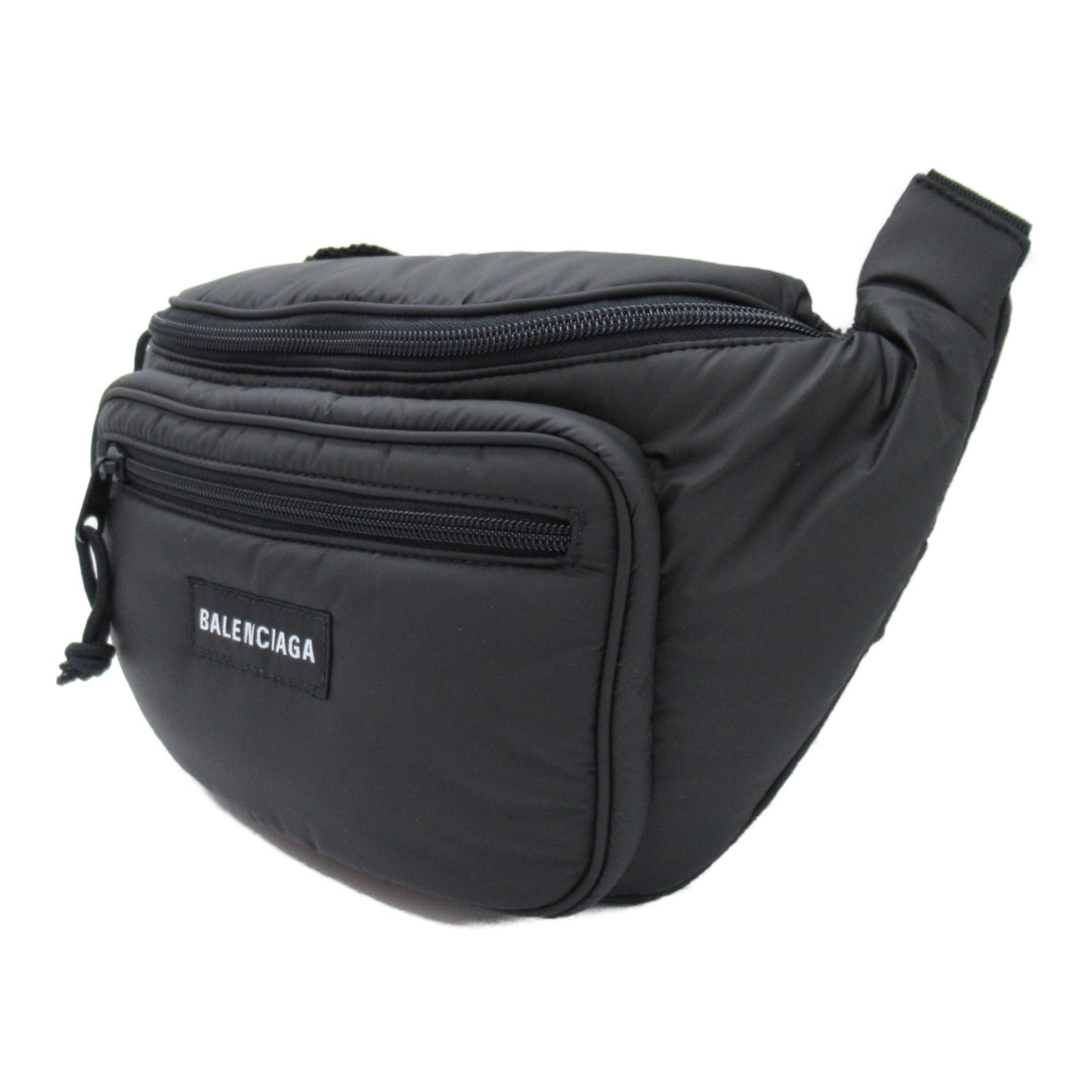 Balenciaga Polyurethane Waist Bag Black