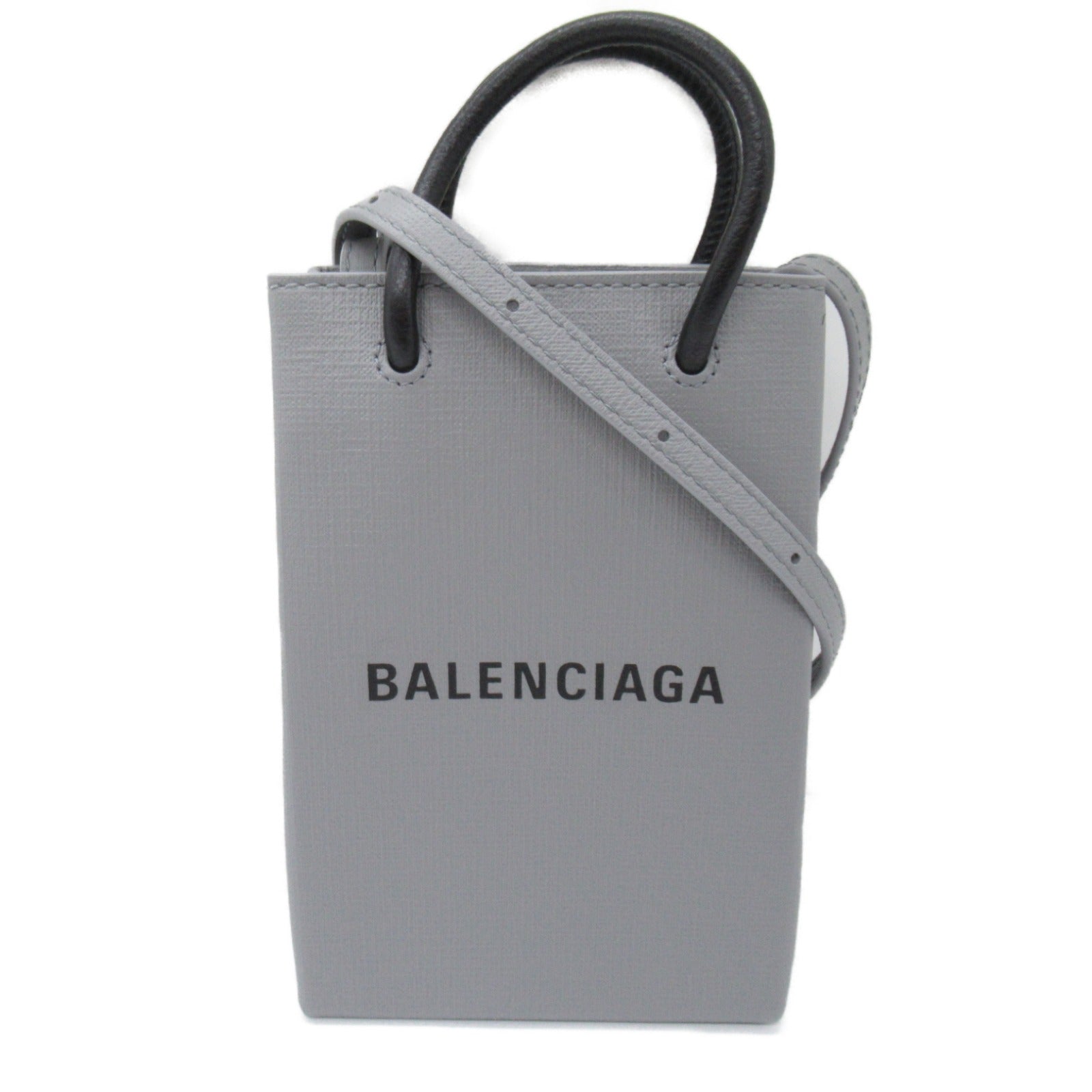 Balenciaga Mini 2way Shoulder Bag Gray