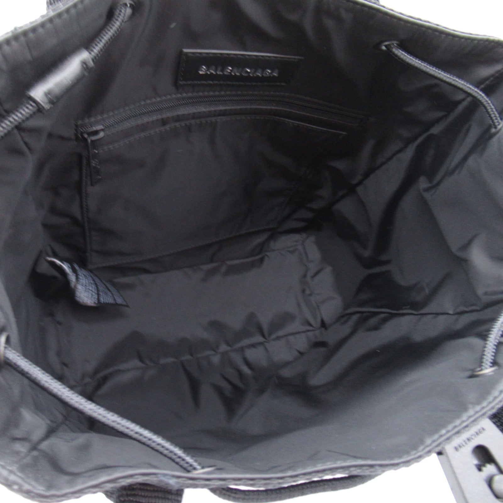 Balenciaga Nylon 2way Shoulder Bag Black