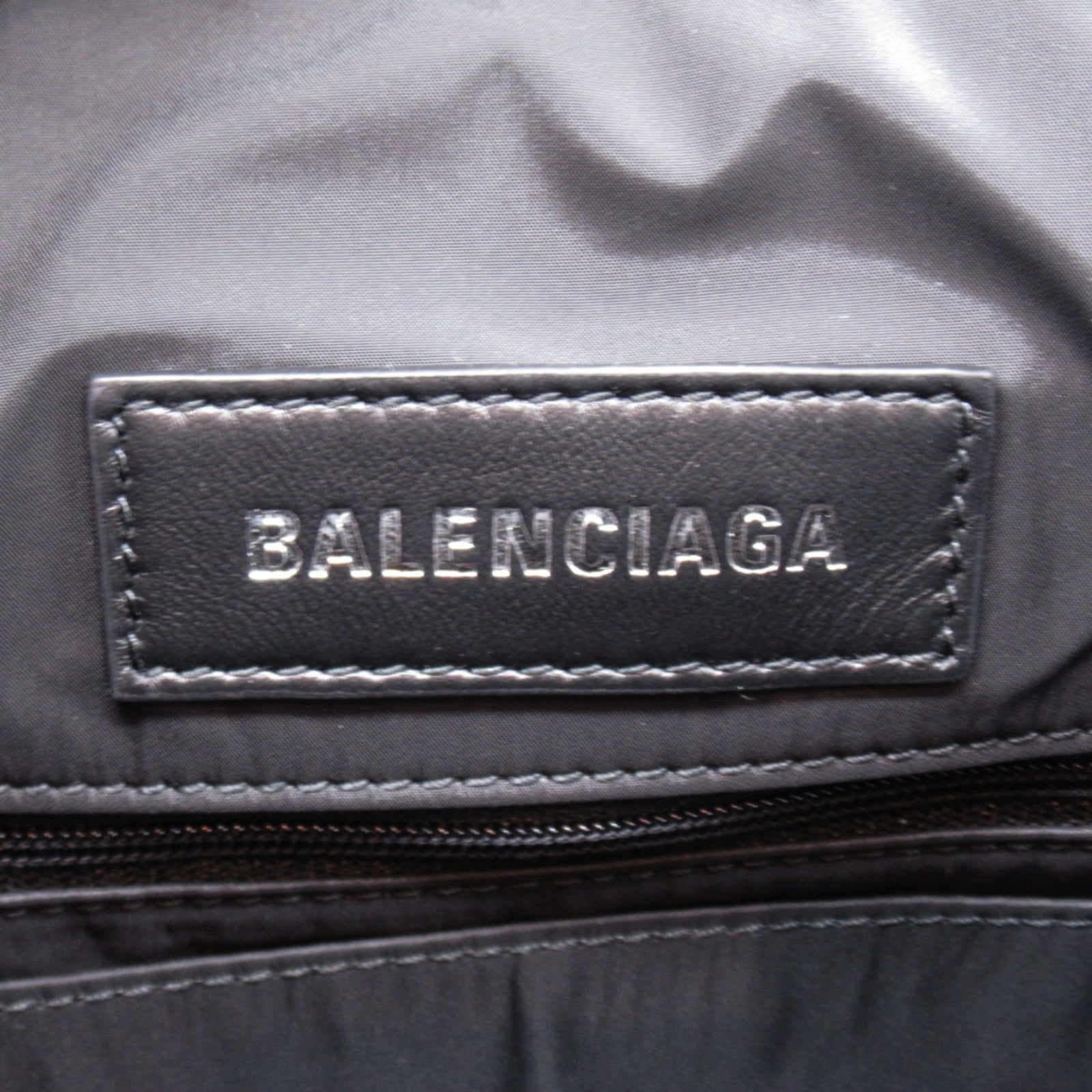 Balenciaga Nylon 2way Shoulder Bag Black