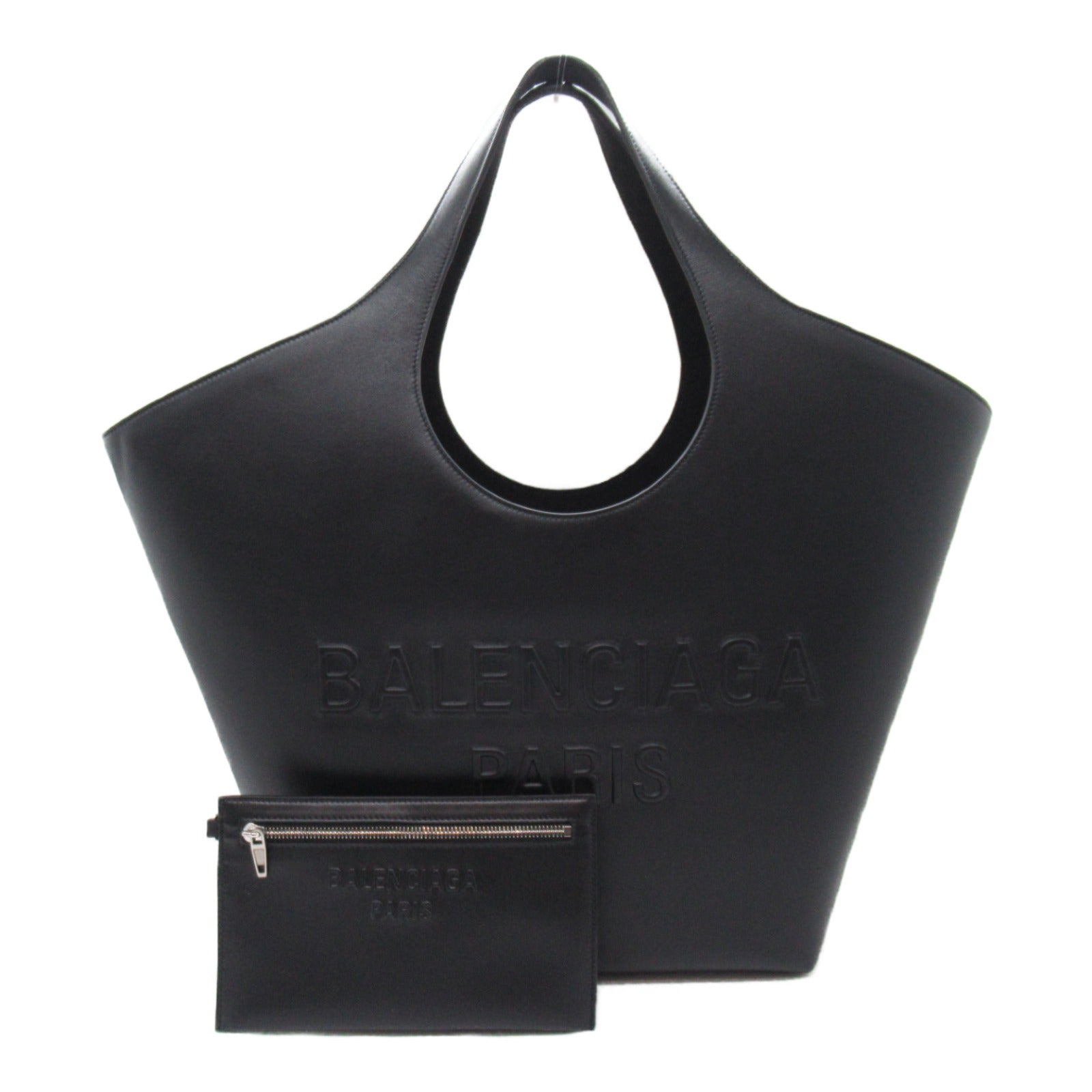 Balenciaga Medium Tote Bag Black Leather