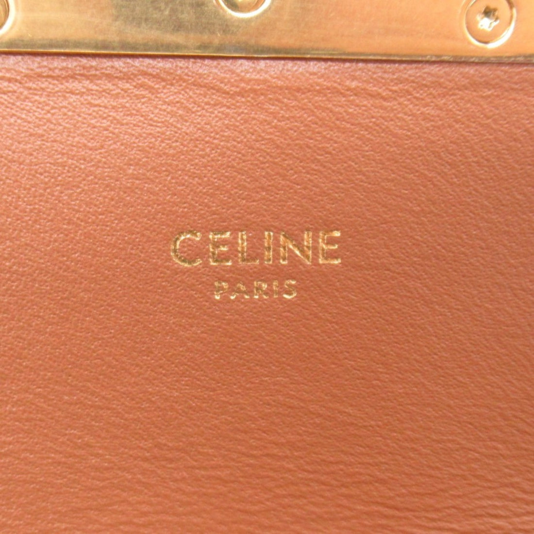 Celine Leather Shearling Shoulder Bag