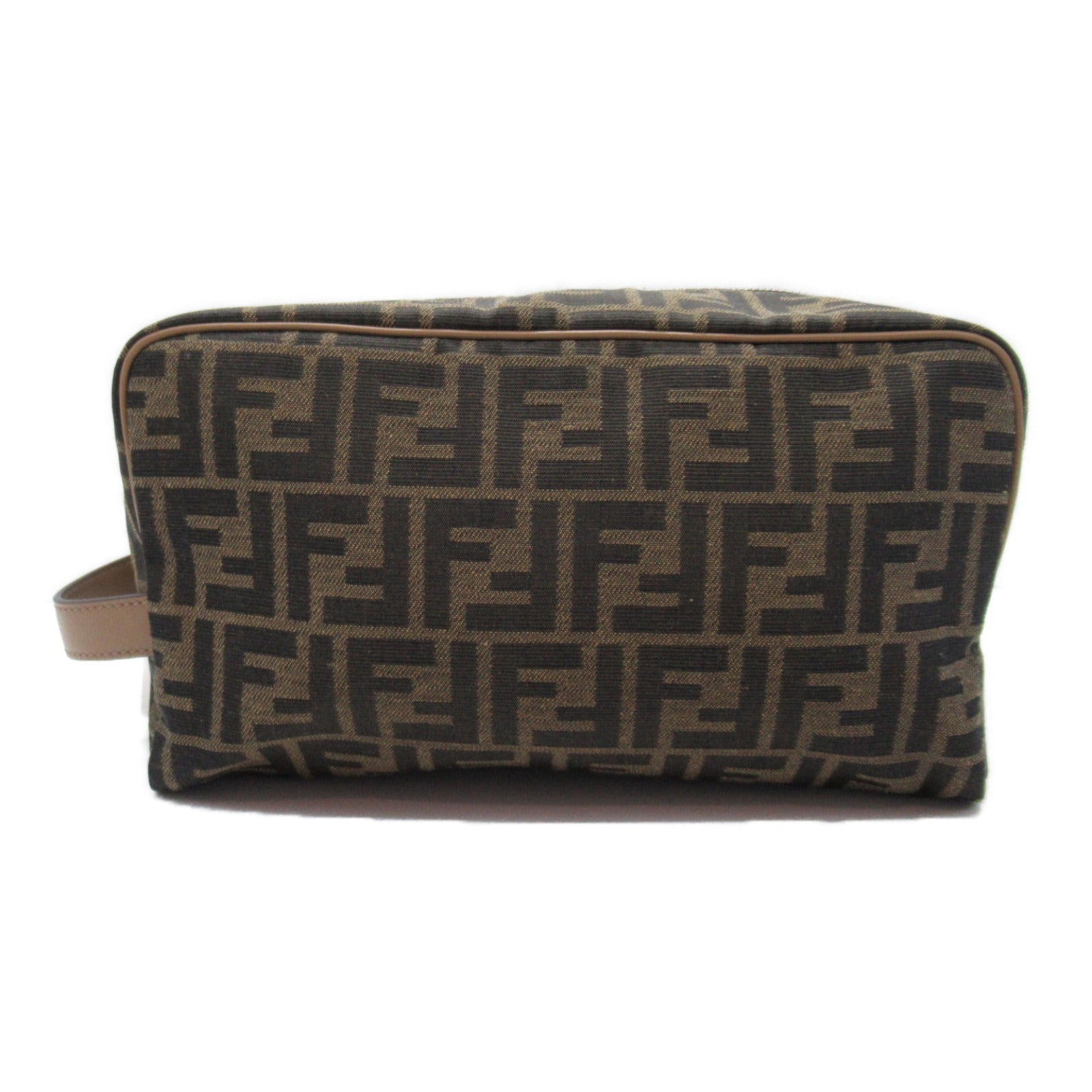 Fendi FF jacquard Pouch	 Canvas Vanity Bag 7N0141 in Great Condition