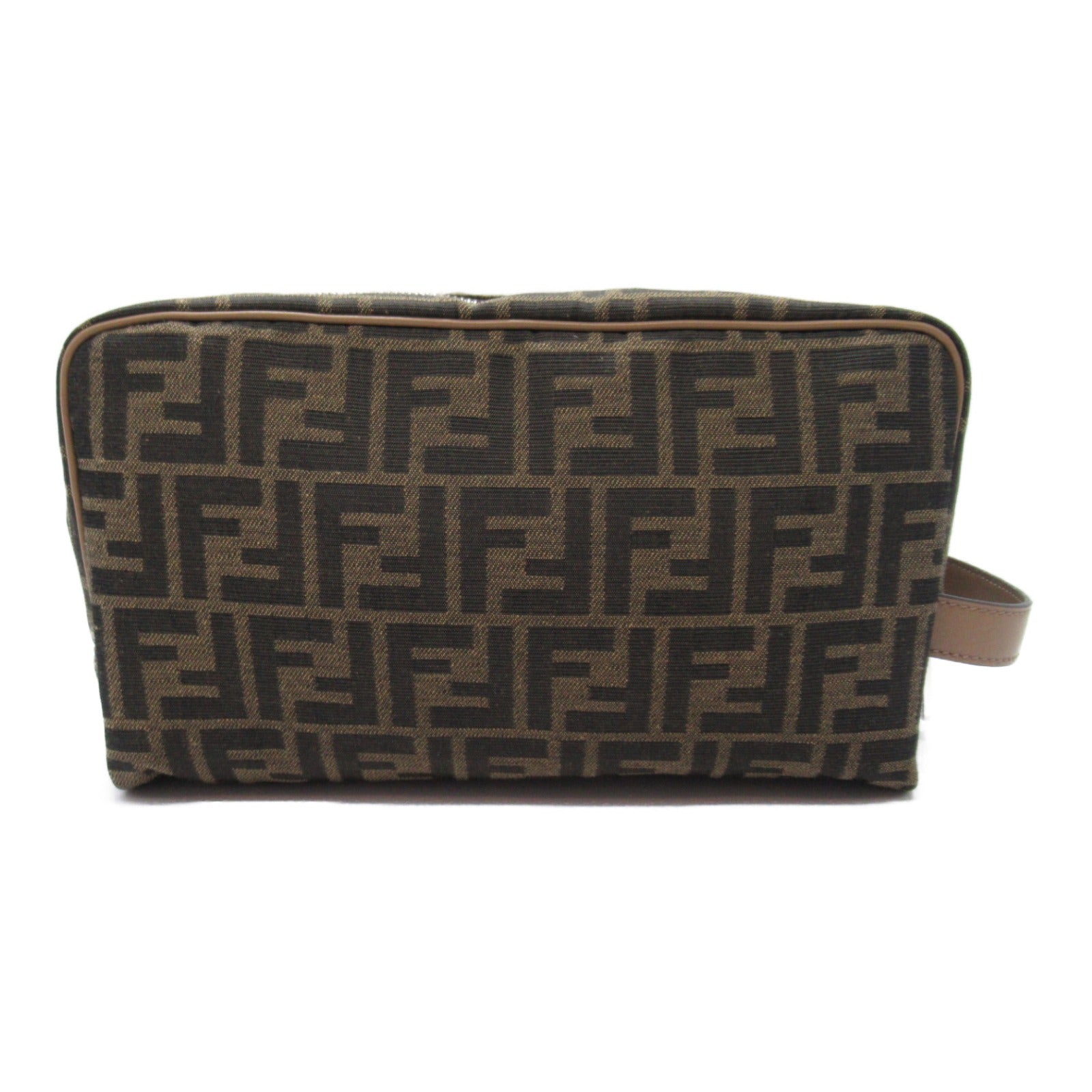 Fendi FF jacquard Pouch	 Canvas Vanity Bag 7N0141 in Great Condition