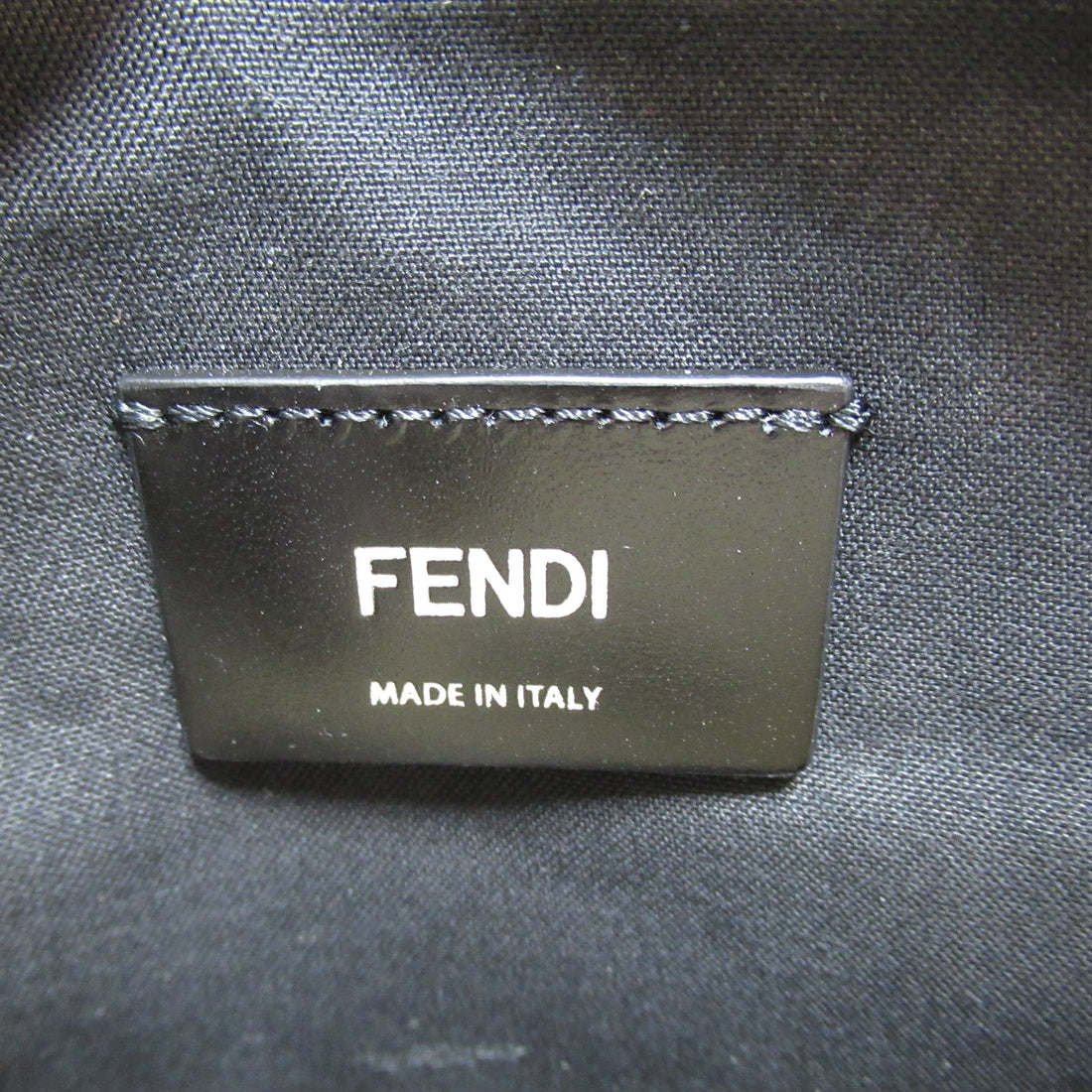 Fendi Leather Waist Body Bag Black