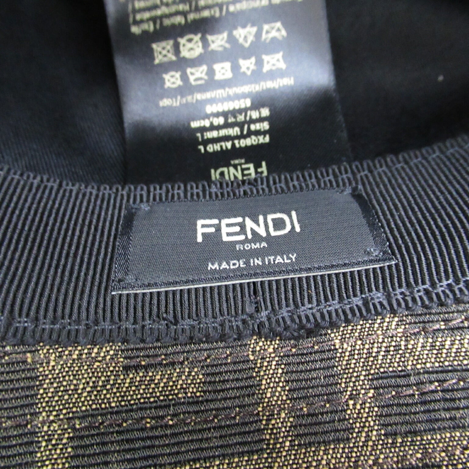 Fendi Polyester Hat Brown Unisex