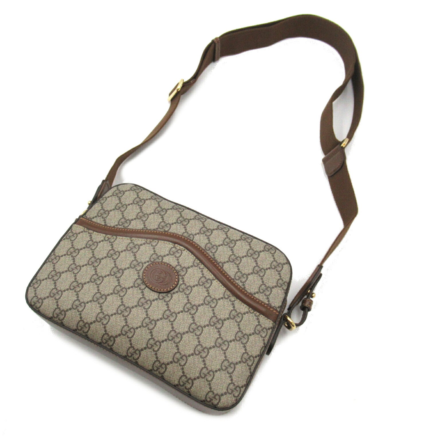 Gucci GG Supreme Interlocking G Shoulder Bag