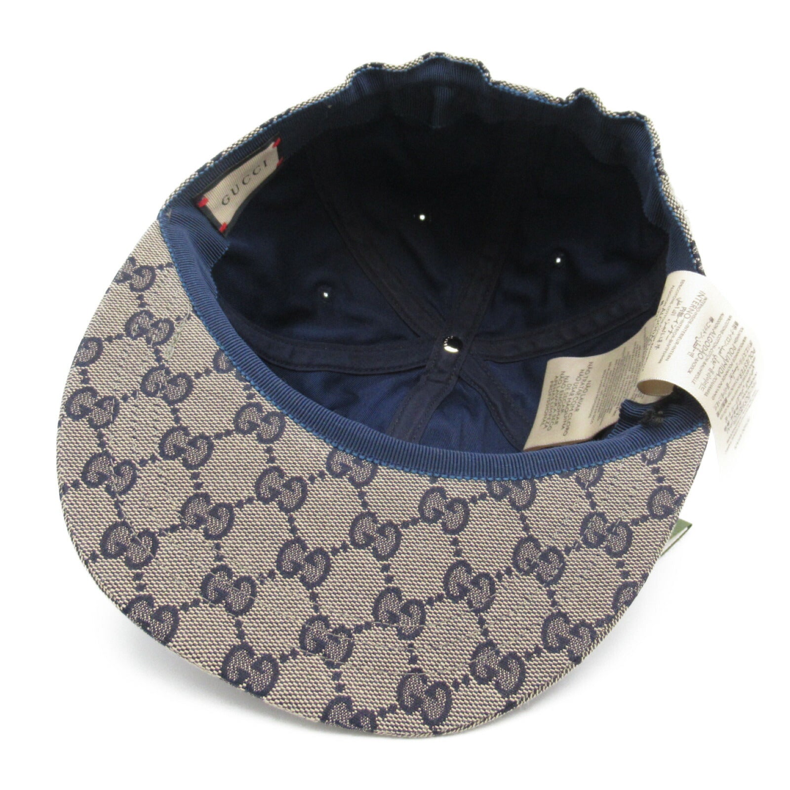 Gucci GG Canvas Cotton Baseball Cap Blue