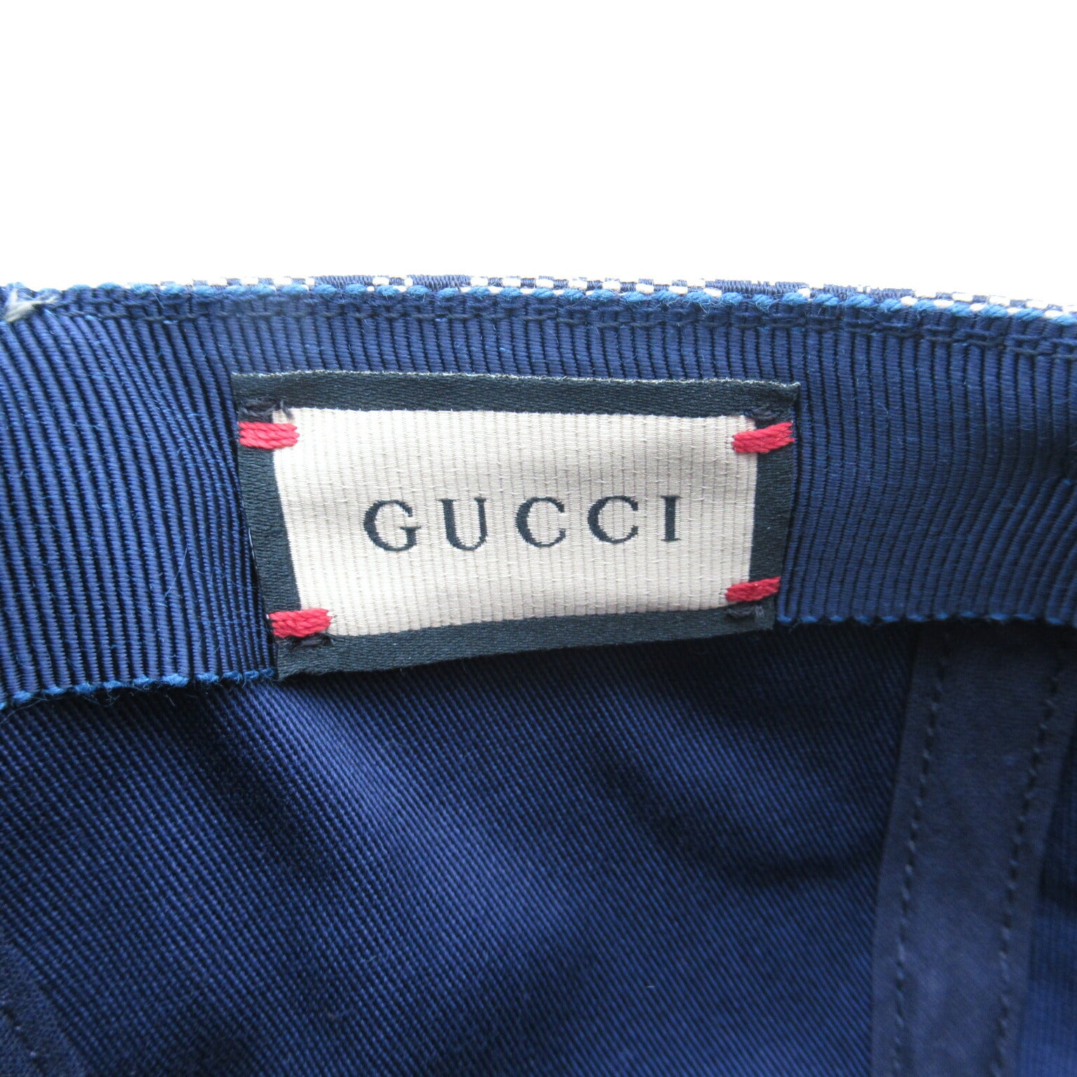 Gucci GG Canvas Cotton Baseball Cap Blue