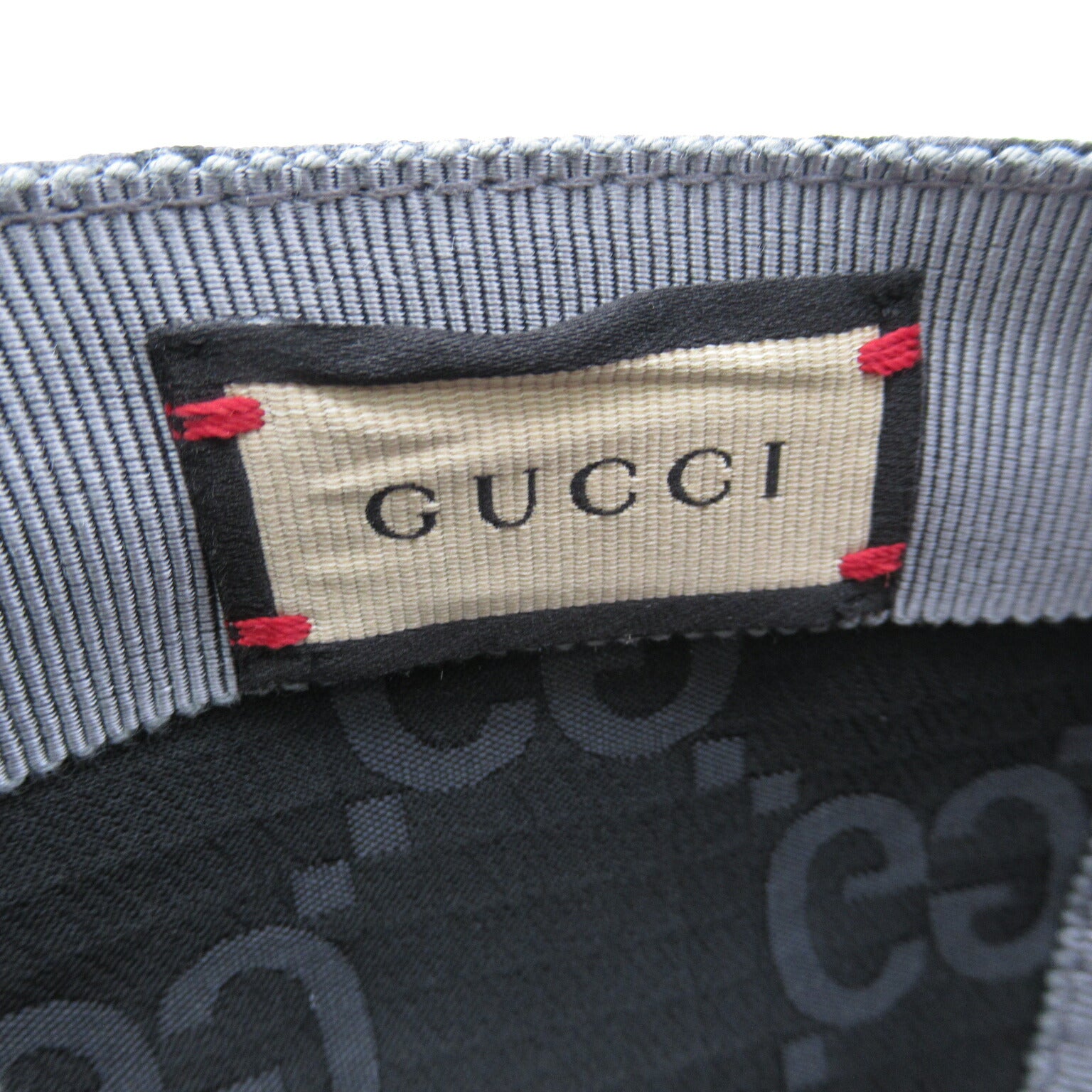 Gucci Polyester Baseball Cap Gray Unisex