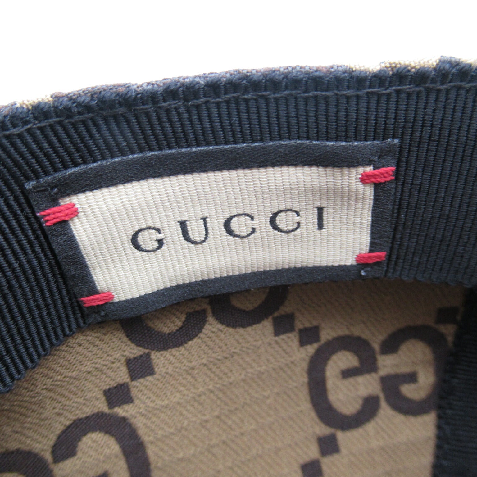 Gucci Polyester Baseball Cap Beige Unisex