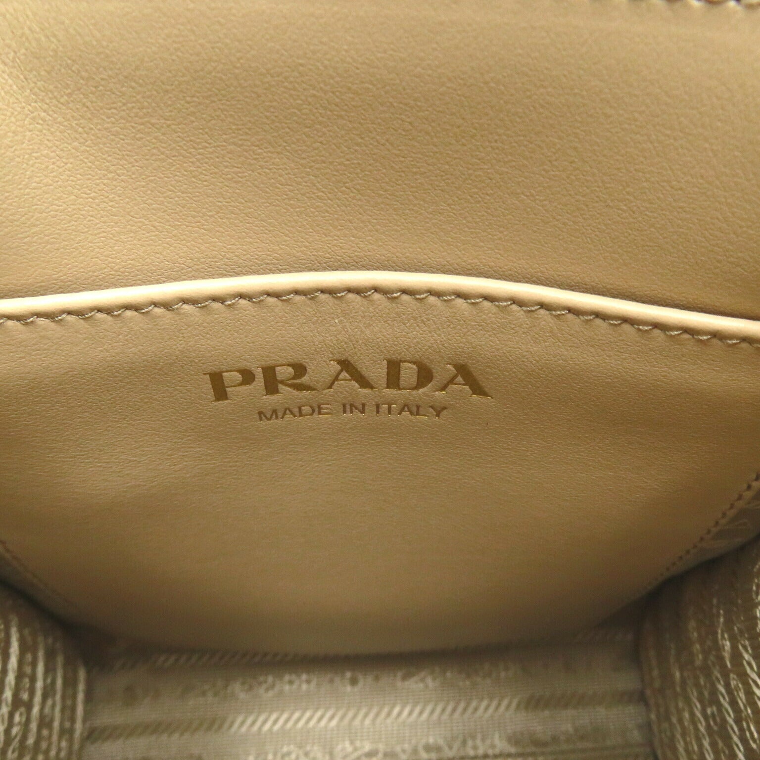 Prada Leather Canvas 2way Shoulder Bag 1BA3552FKLF0J0A