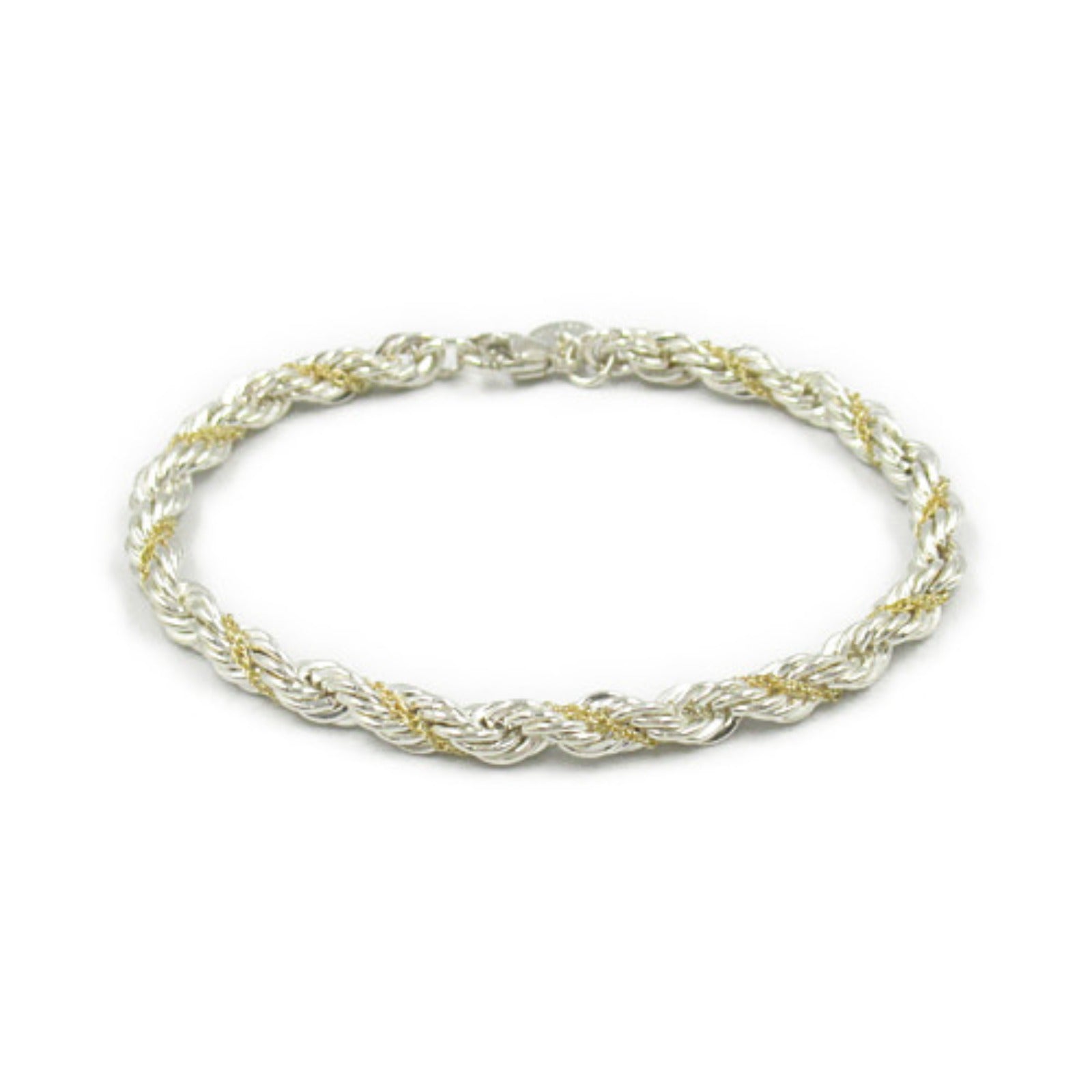 Tiffany & Co 18K Twisted Rope Bracelet Metal Bracelet in Great Condition