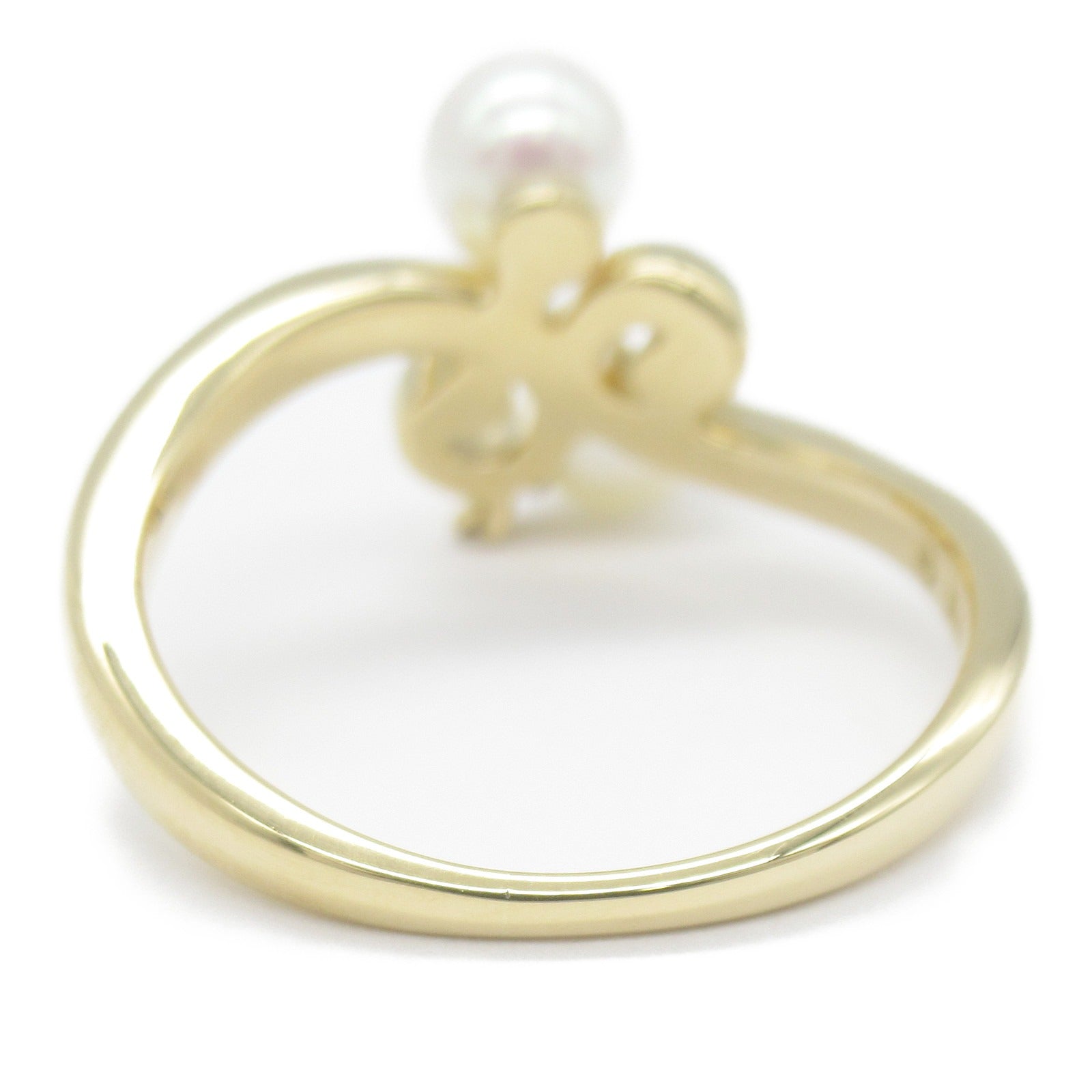 Tasaki K18 Yellow Gold Pearl Swing Ring