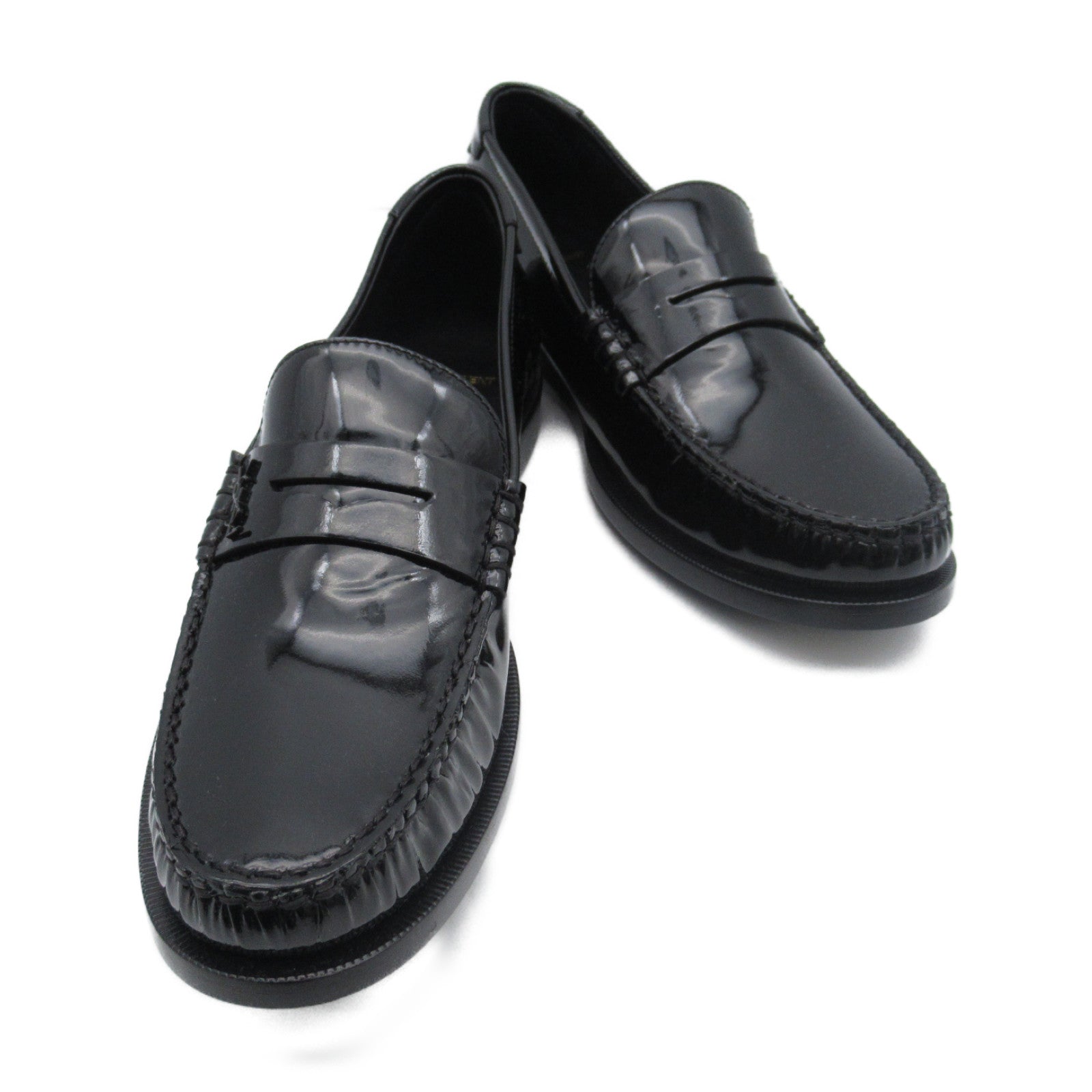 Saint Laurent Patent Loafers Black 670231