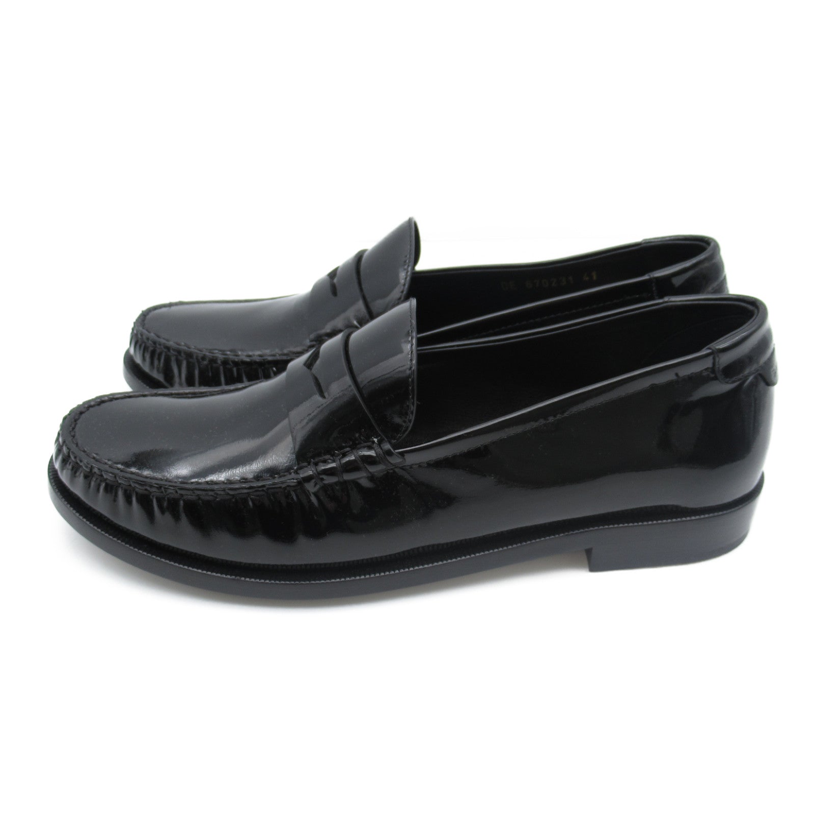 Saint Laurent Patent Loafers Black 670231