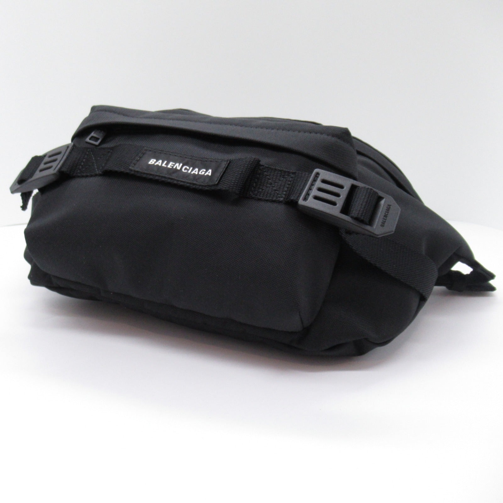 Balenciaga Nylon Waist Bag Body Bag Black