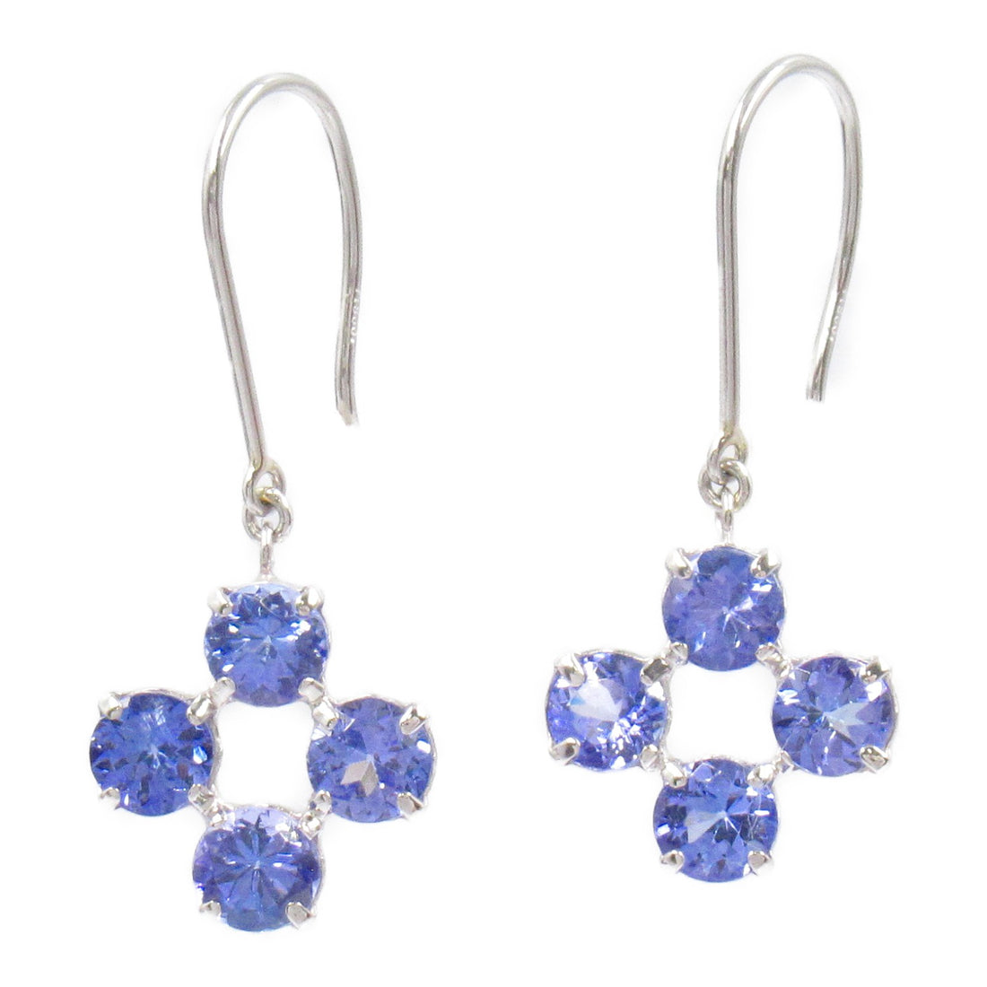 Tanzanite Earrings Pt900 Platinum Jewelry