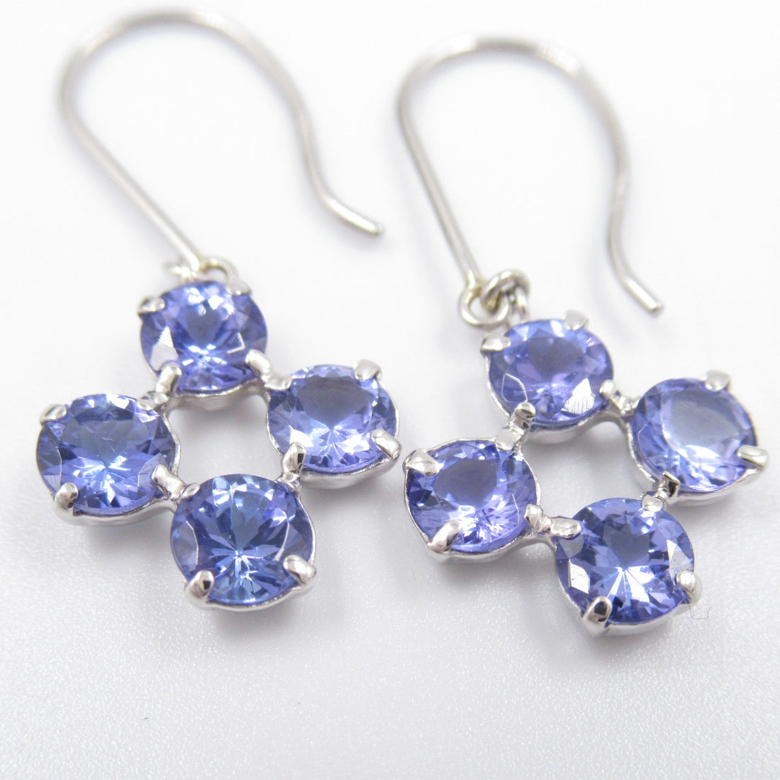 Tanzanite Earrings Pt900 Platinum Jewelry