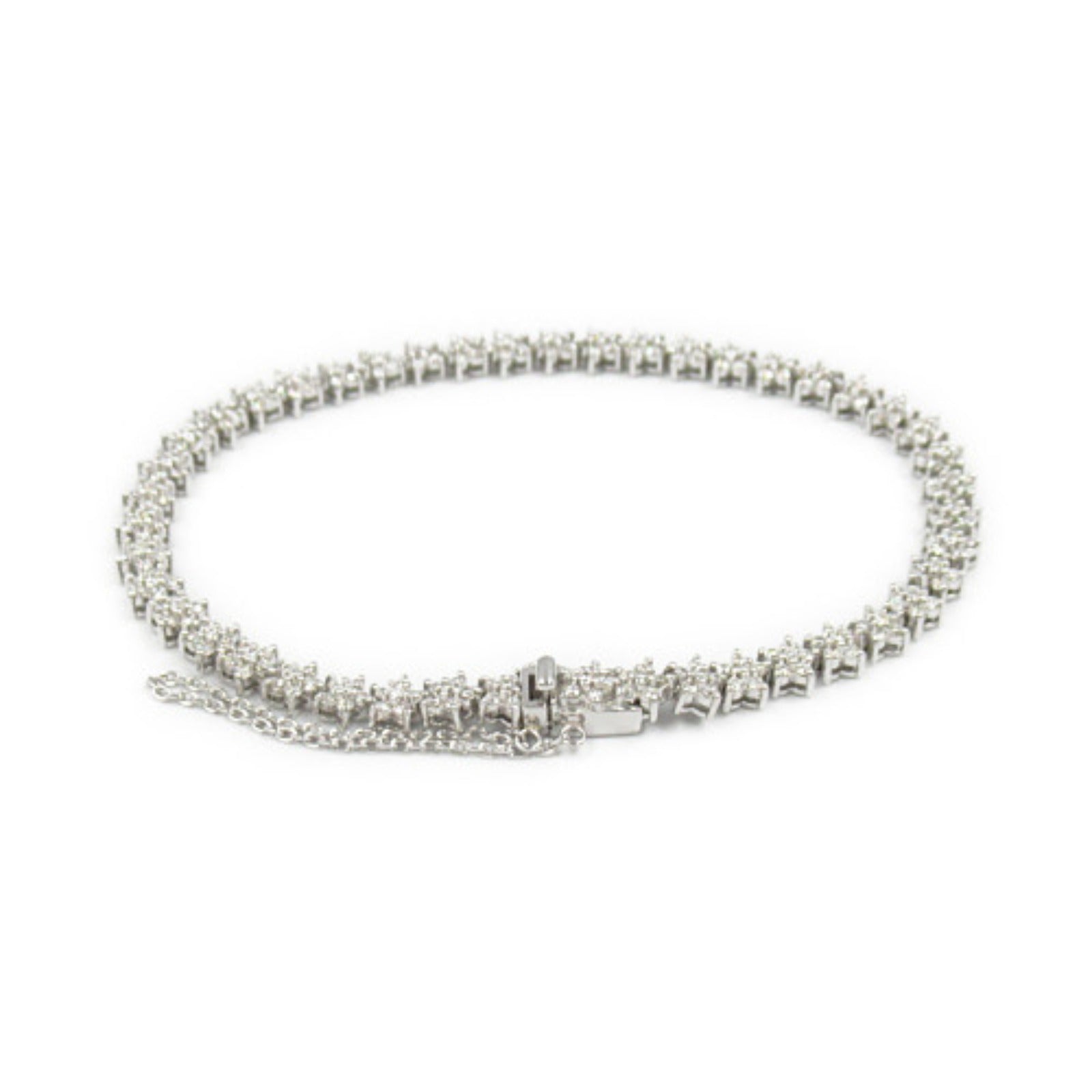 K18WG White Gold Diamond Bracelet Jewelry