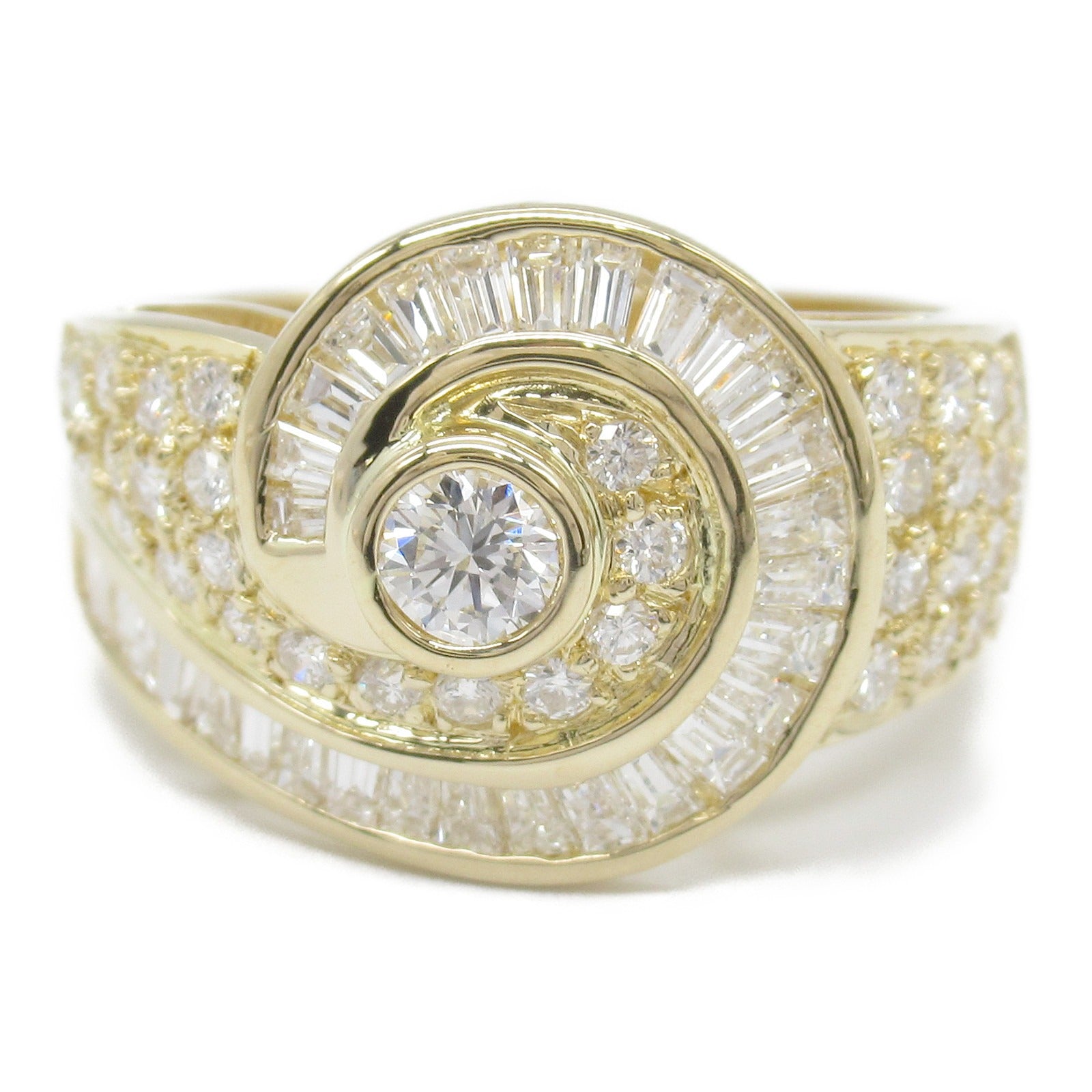 K18 Yellow Gold Diamond Ring Jewelry