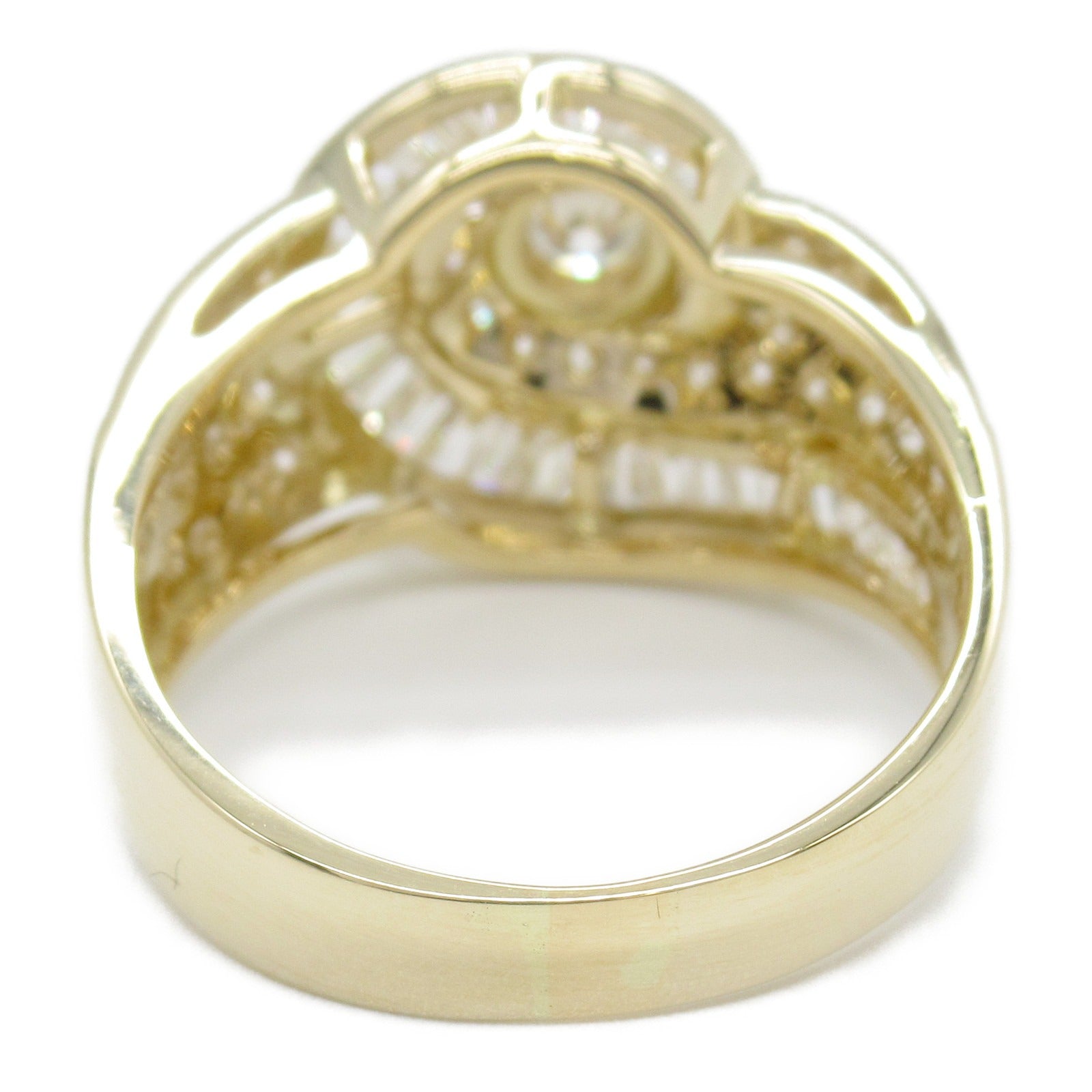 K18 Yellow Gold Diamond Ring Jewelry