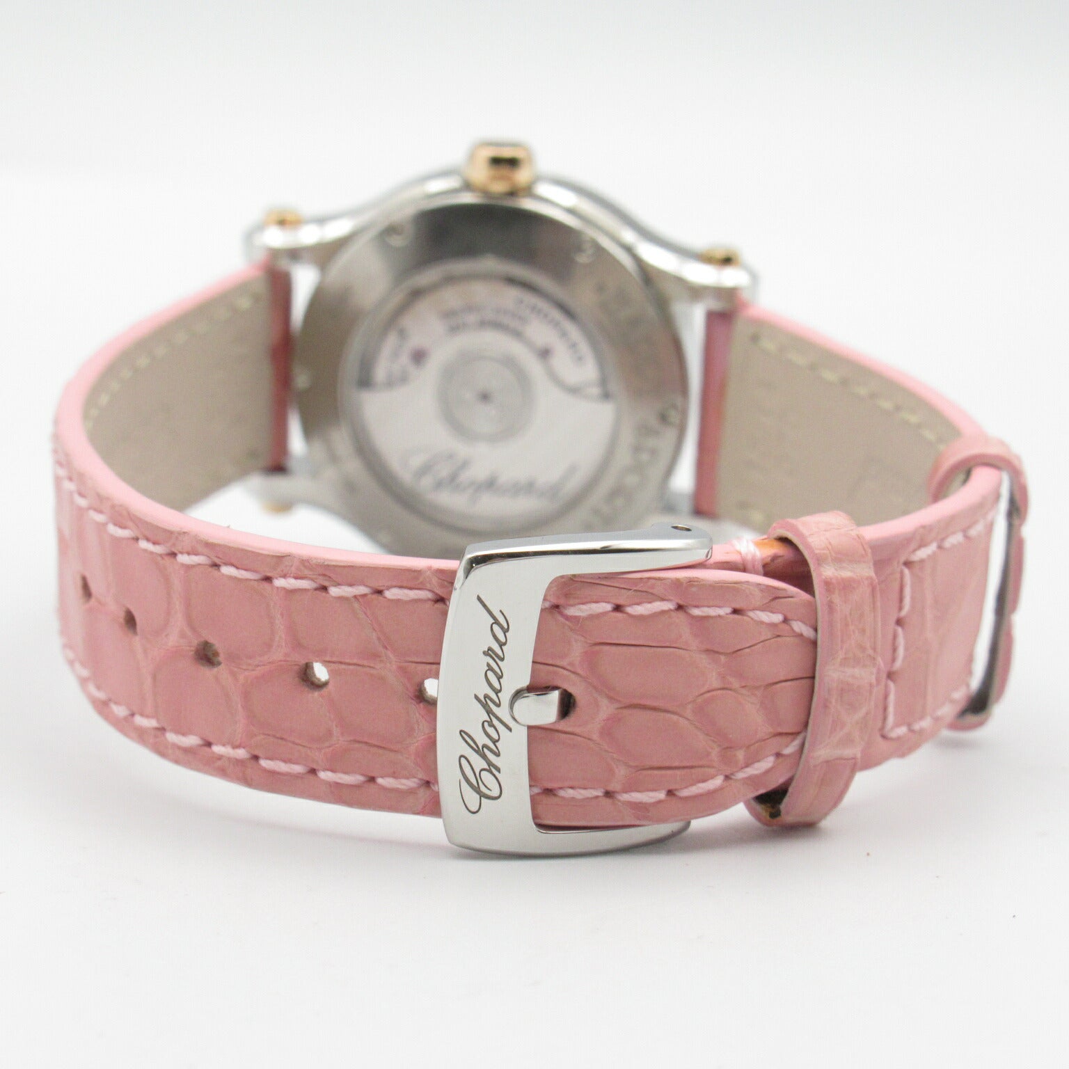 Chopard Happy Sport Watch Pink Gold Stainless Steel