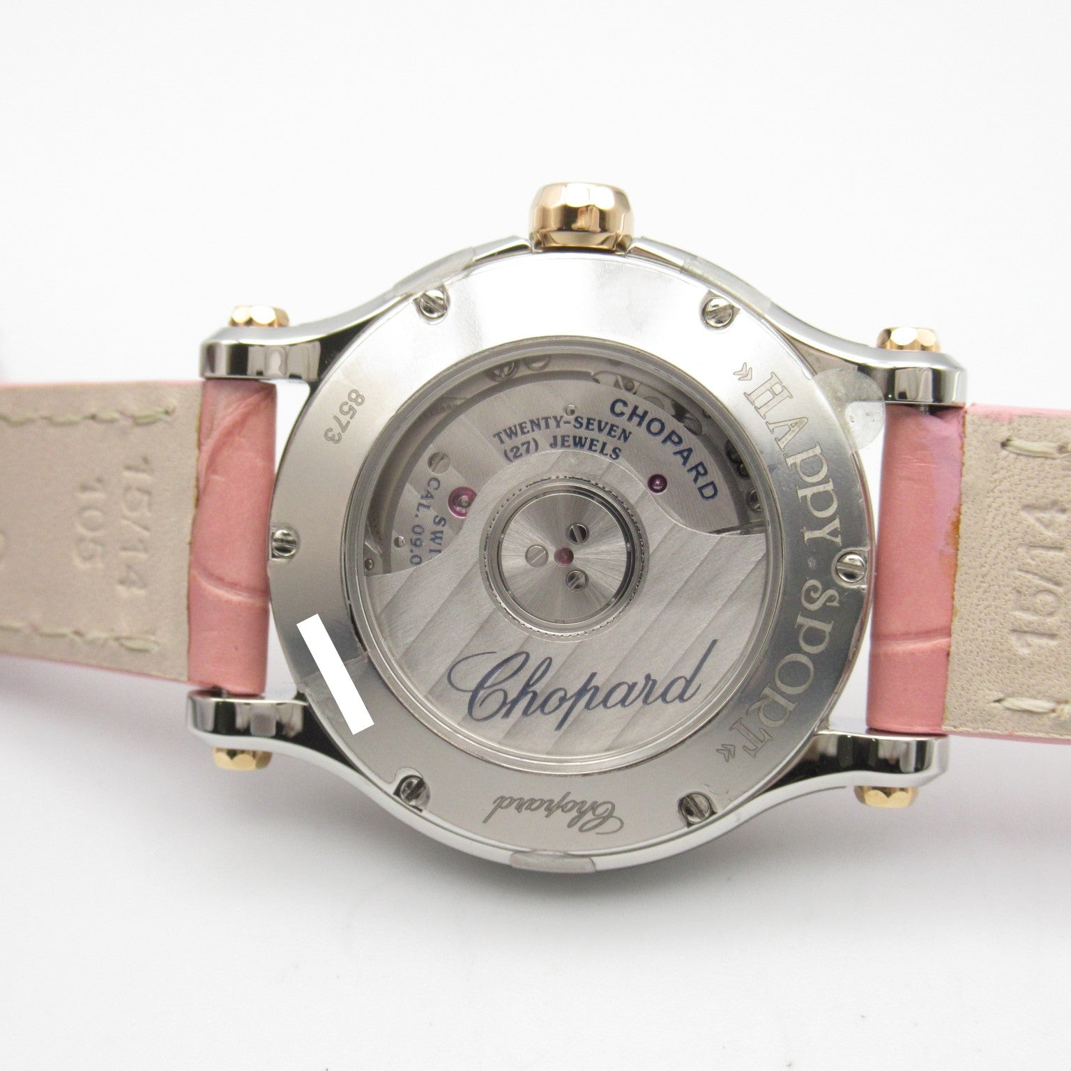 Chopard Happy Sport Watch Pink Gold Stainless Steel