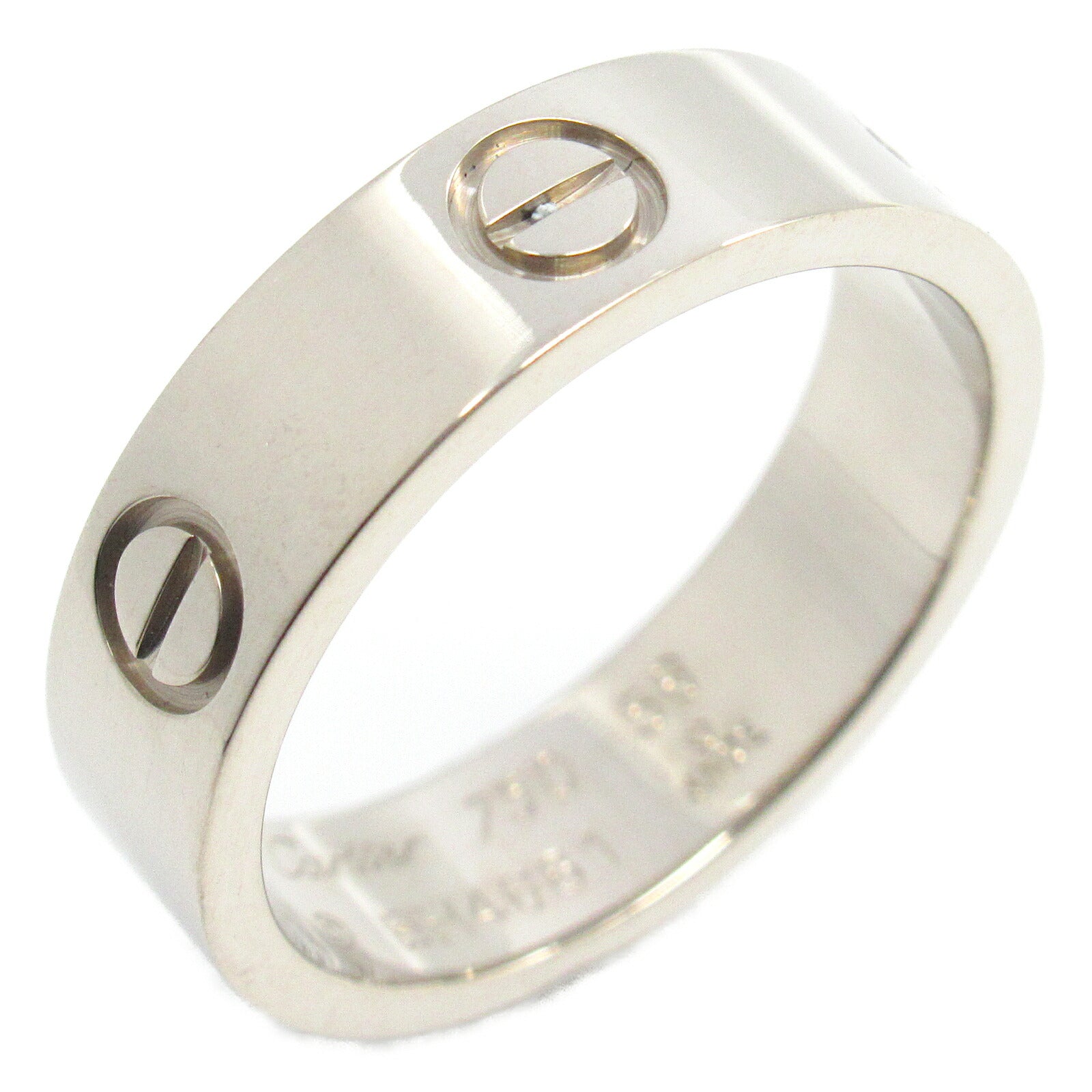 Cartier Love Ring K18WG White Gold Jewelry