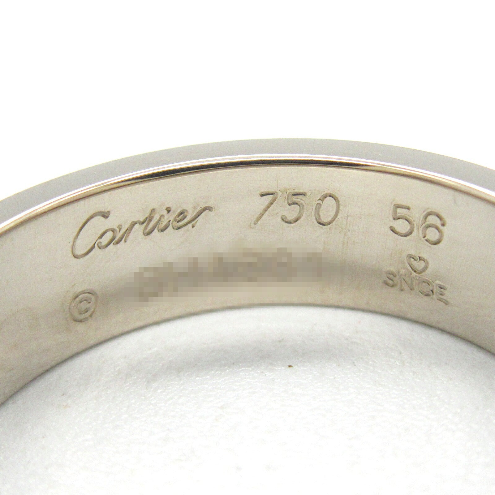 Cartier Love Ring K18WG White Gold Jewelry