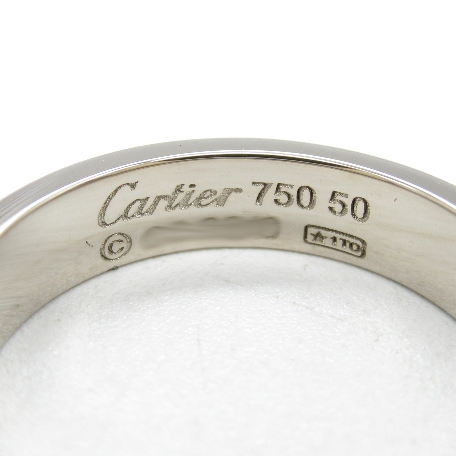 Cartier Happy Birthday Ring K18WG Silver B4050950