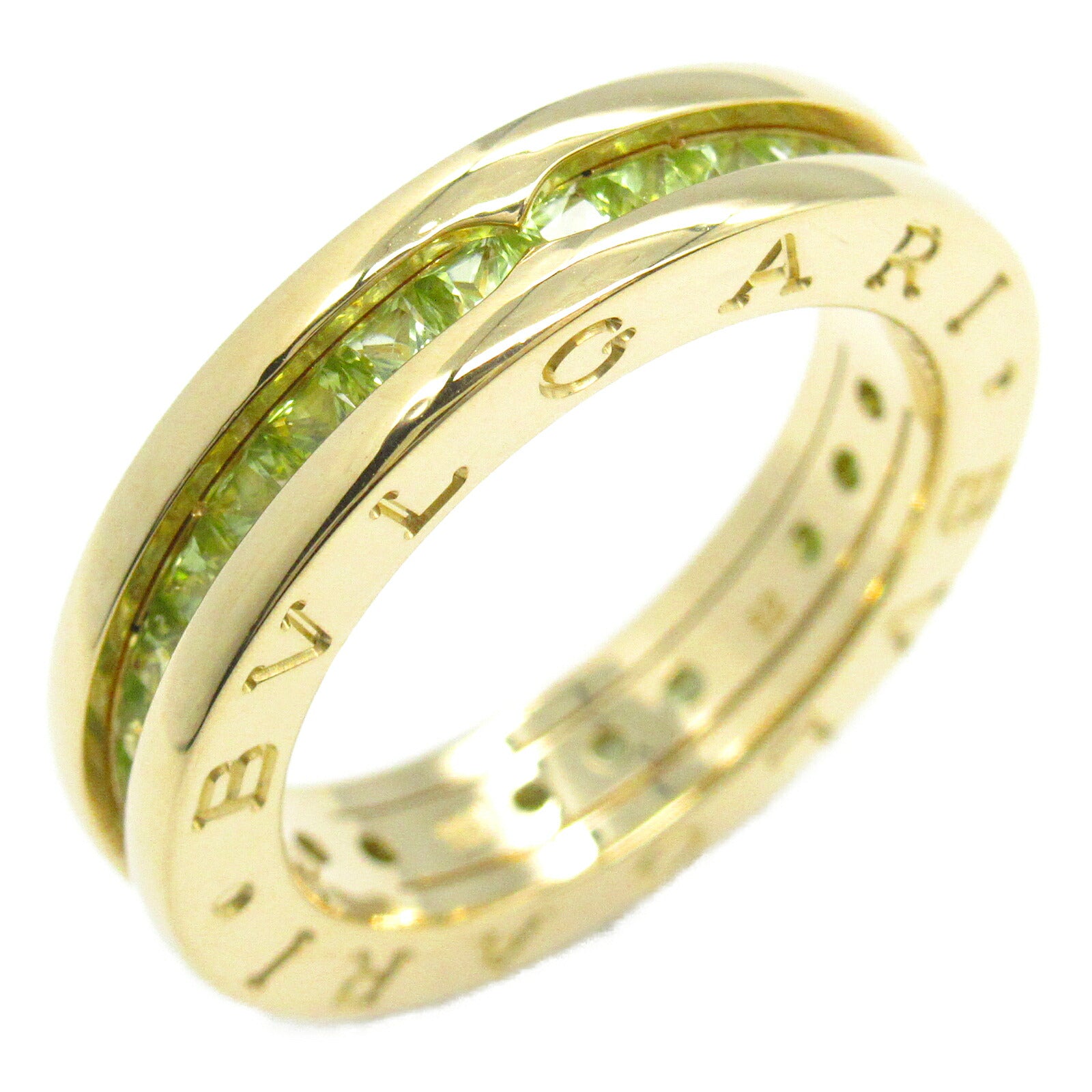 Bvlgari B-zero1 Peridot Ring K18 Yellow Gold