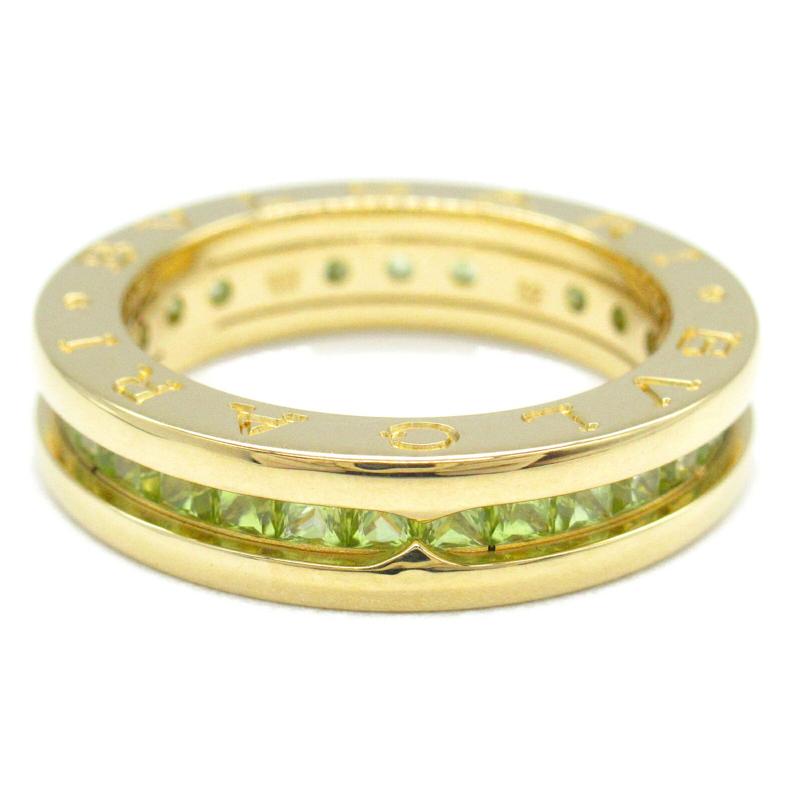 Bvlgari B-zero1 Peridot Ring K18 Yellow Gold