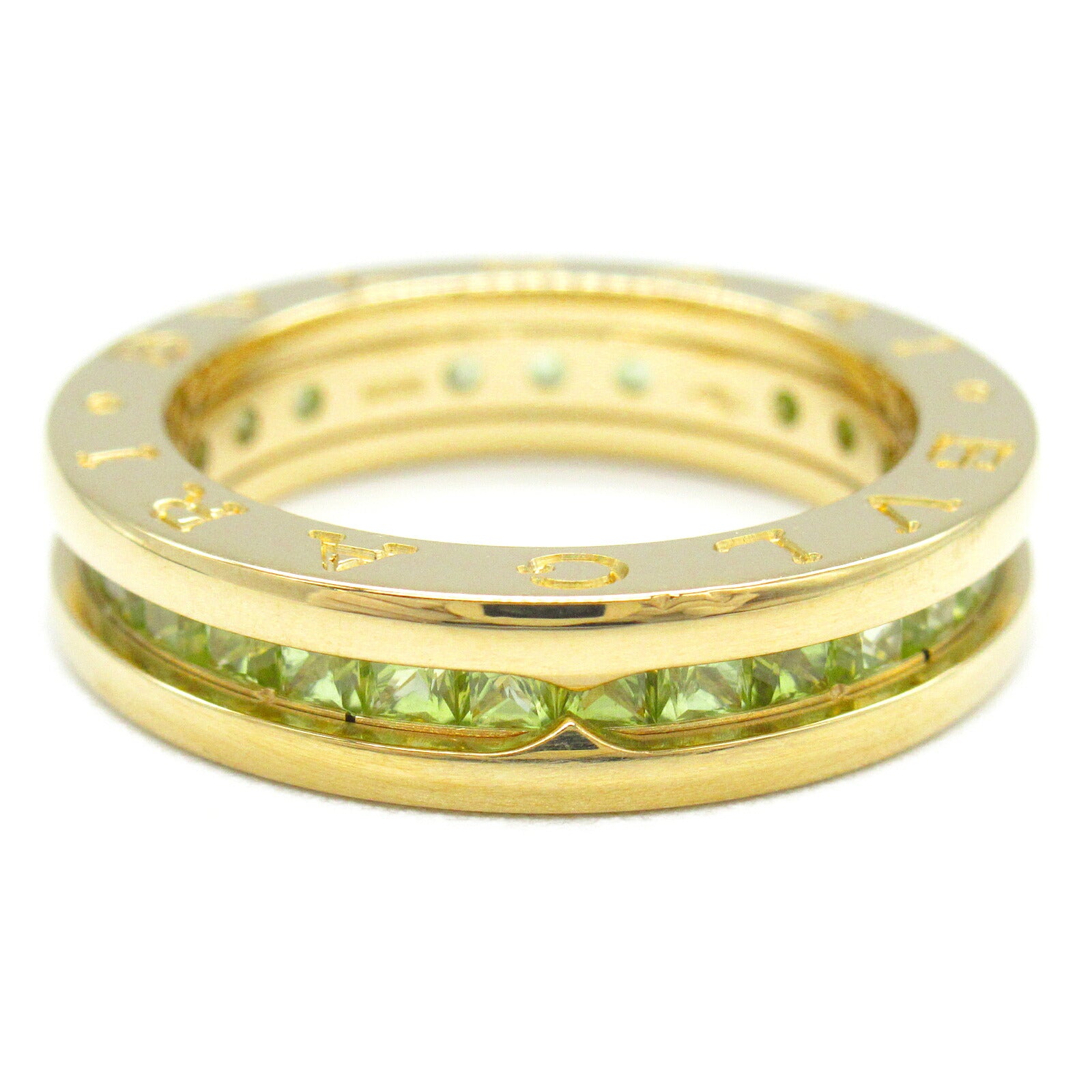 Bvlgari B-zero1 Peridot Ring K18 Yellow Gold