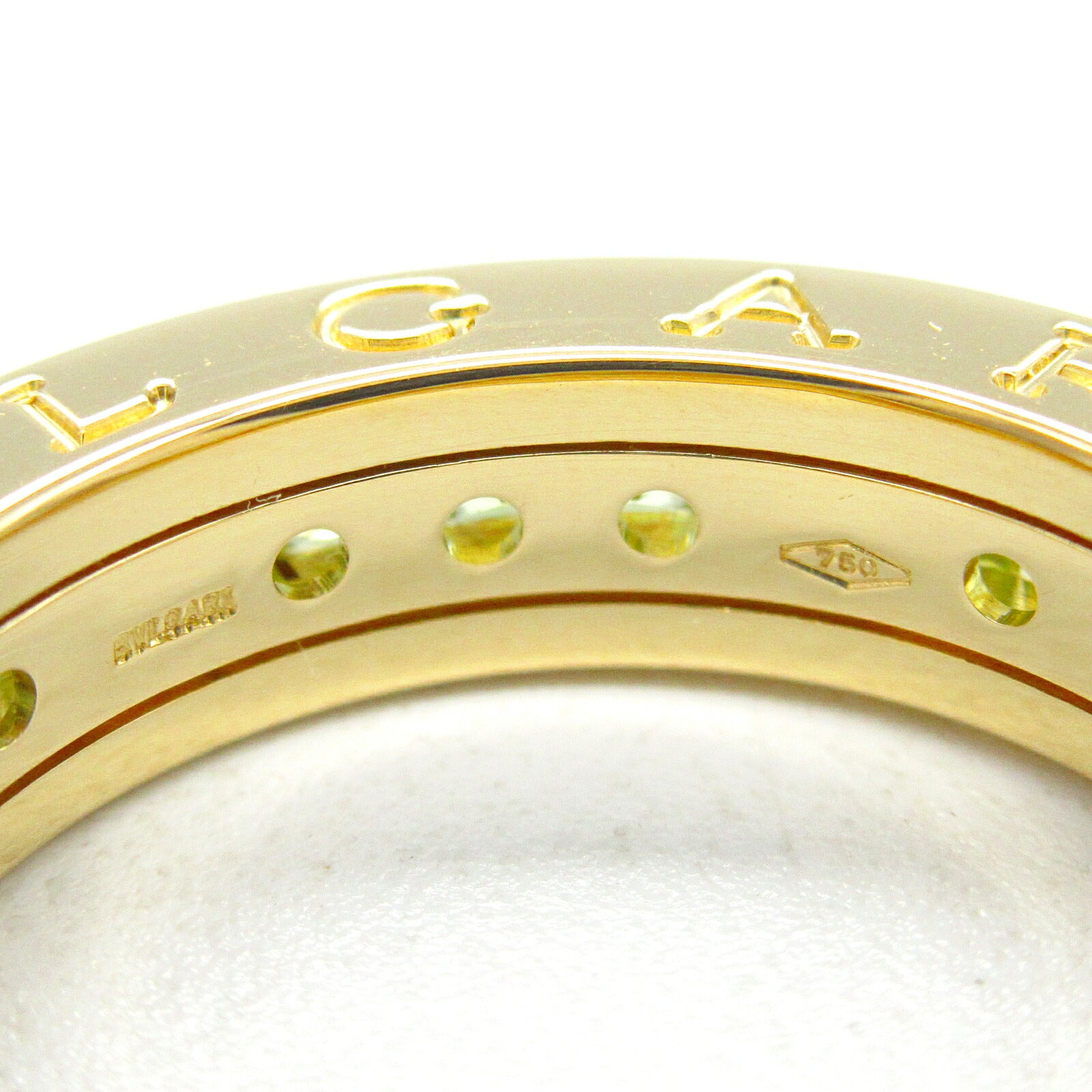 Bvlgari B-zero1 Peridot Ring K18 Yellow Gold