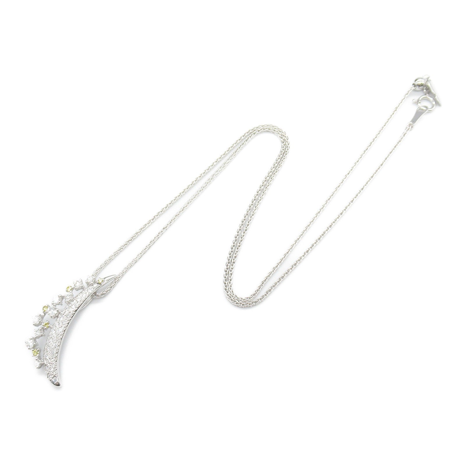 Tasaki Diamond Necklace K18WG White Gold