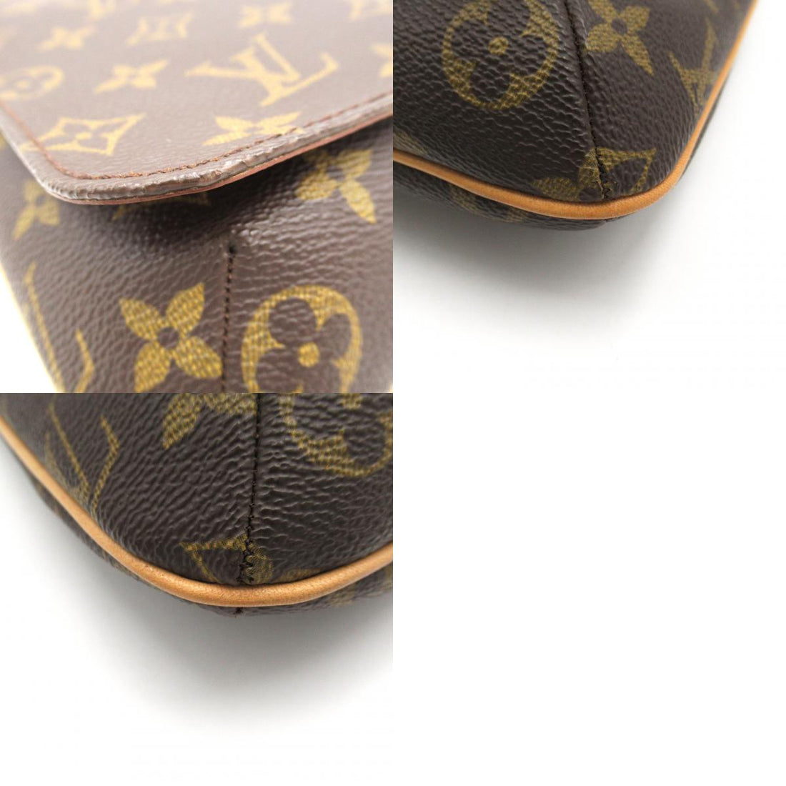 Louis Vuitton Musette Salsa Short Shoulder Bag Brown