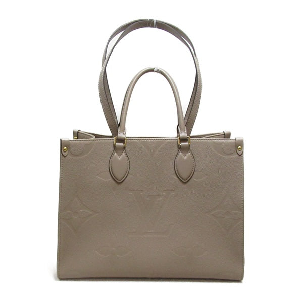 Louis Vuitton On the Go MM Leather Tote Bag M45607 in Good condition