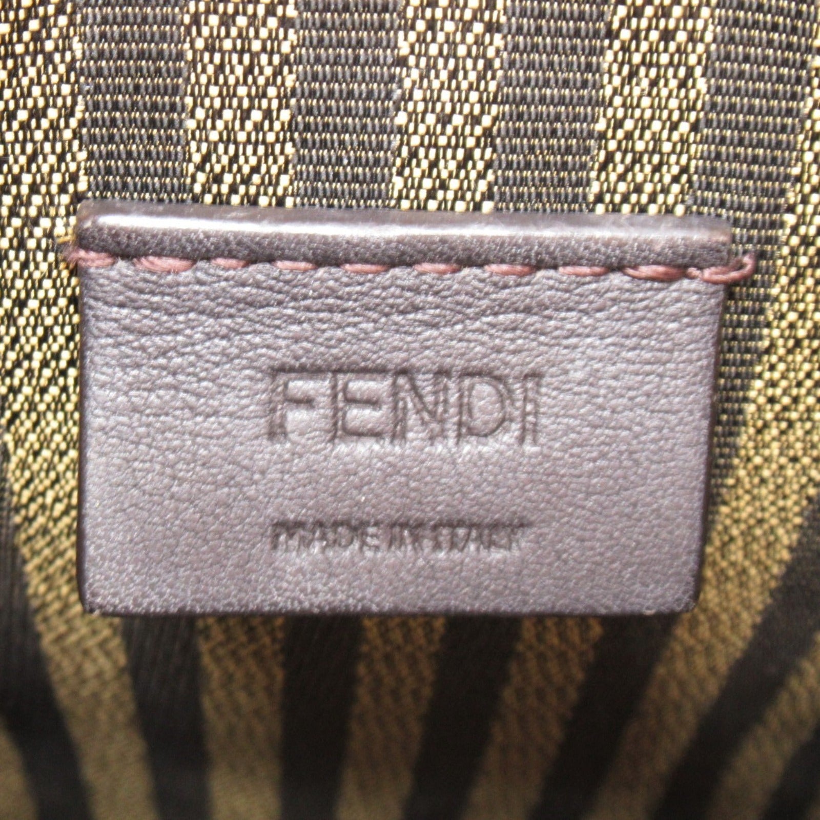 Fendi Leather Sunshine Shopper Shoulder Bag